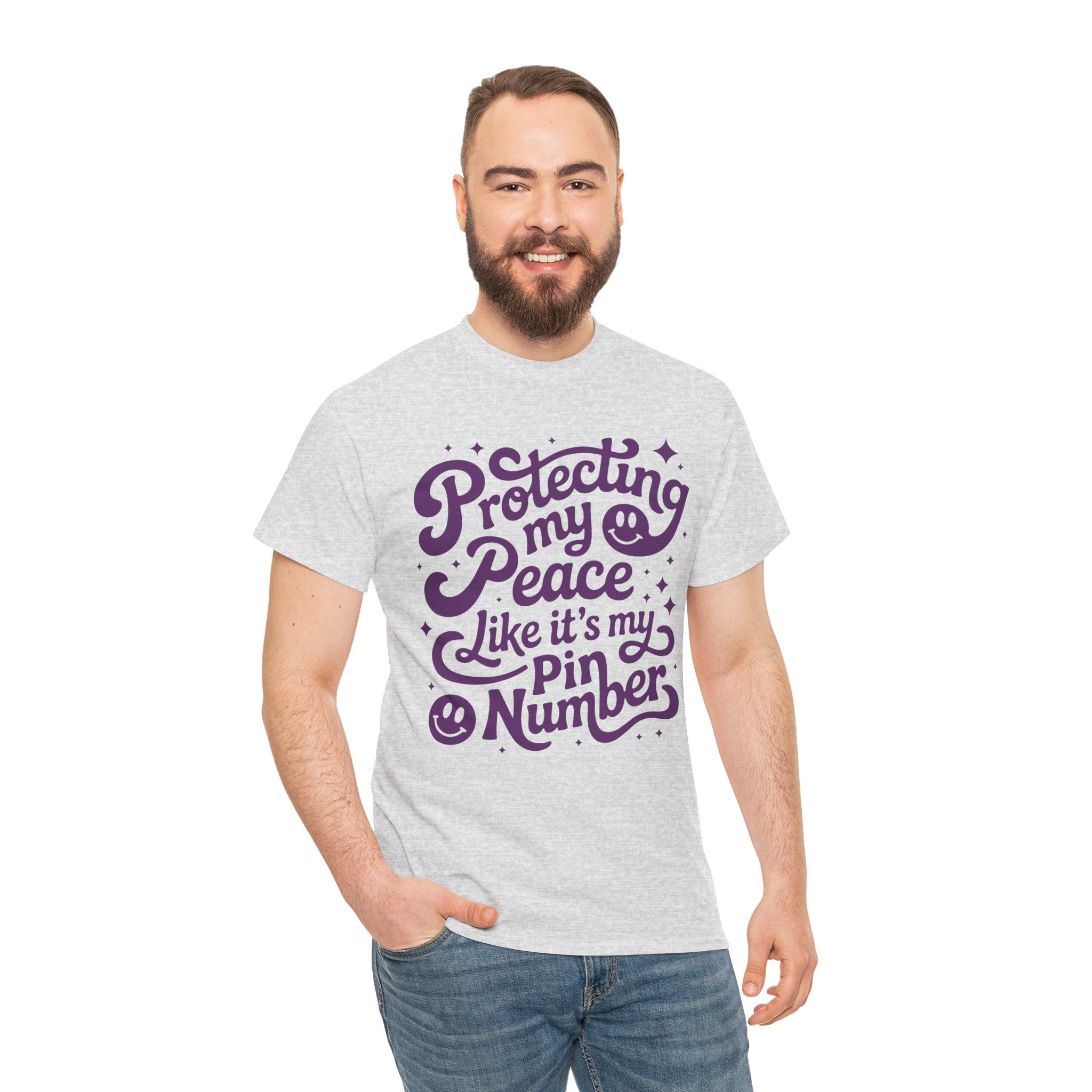 Protecting My Peace Like It’s My PIN Number Tee — Retro Motivational Graphic Unisex Cotton T-Shirt