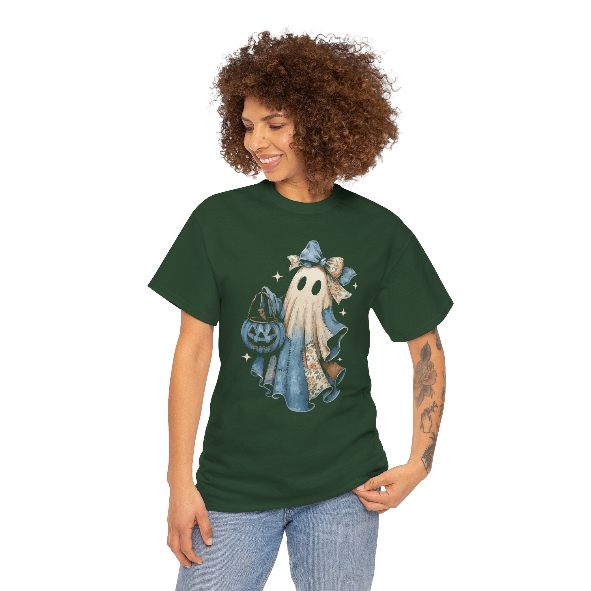 Ghost Halloween Unisex Cotton Tee