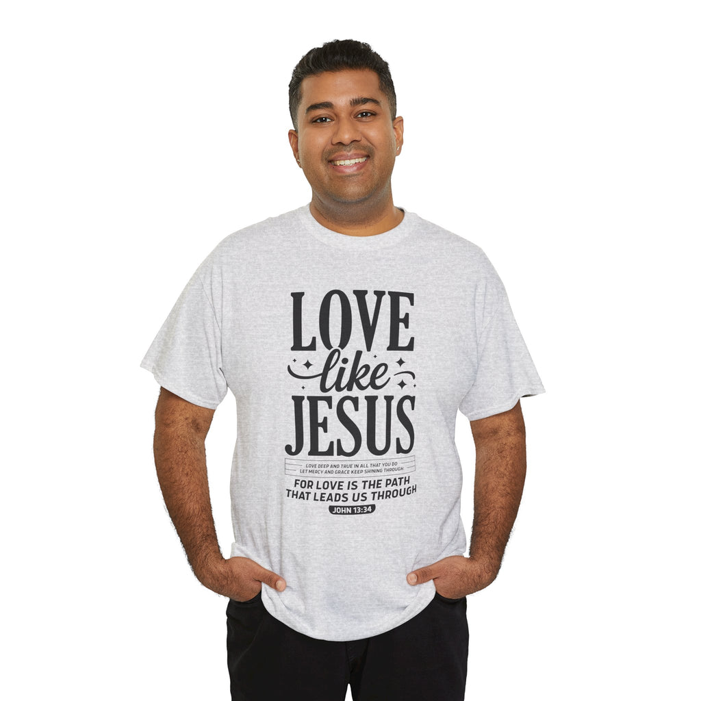 Love Like Jesus Tee — John 13:34 Faith-Inspired Christian Unisex Cotton T-Shirt