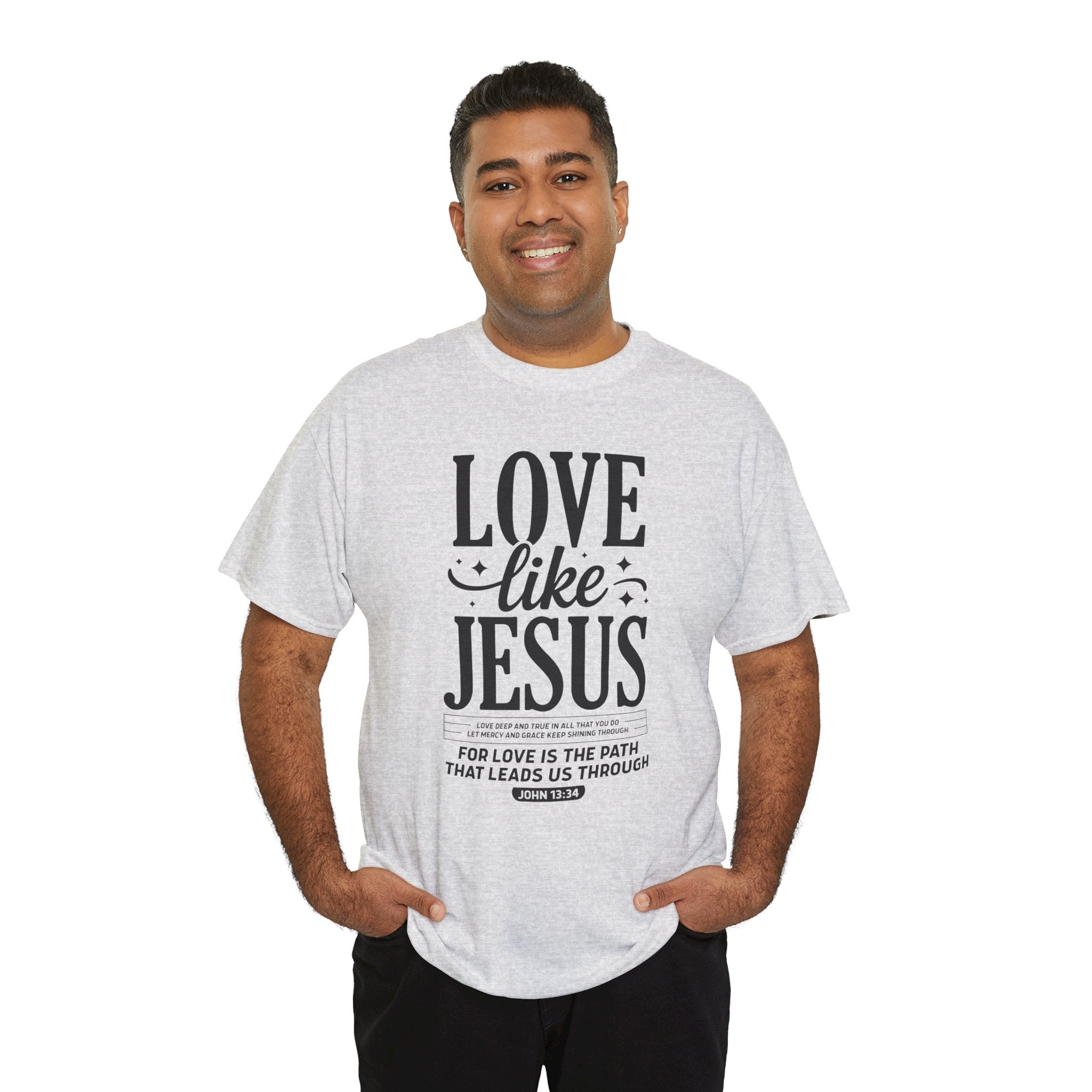 Love Like Jesus Tee — John 13:34 Faith-Inspired Christian Unisex Cotton T-Shirt