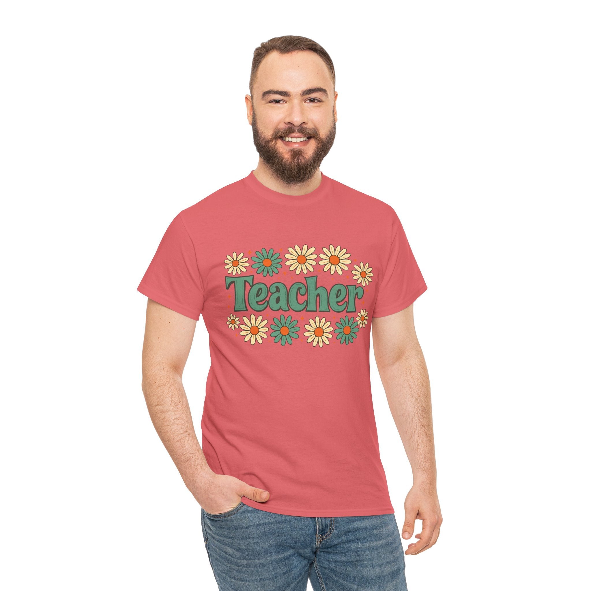 Floral Teacher Tee - Perfect Gift for Educators
