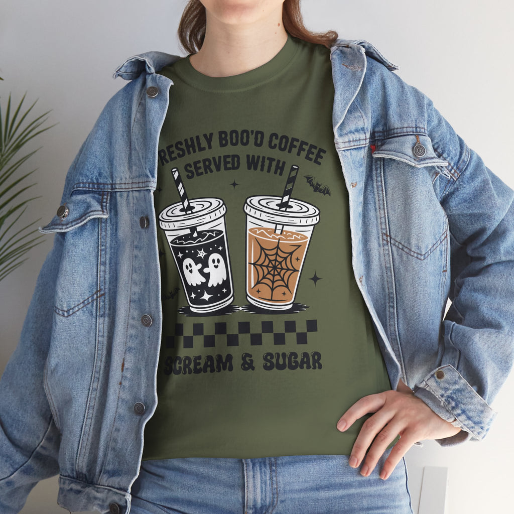 Halloween Iced Coffee Unisex Cotton Tee