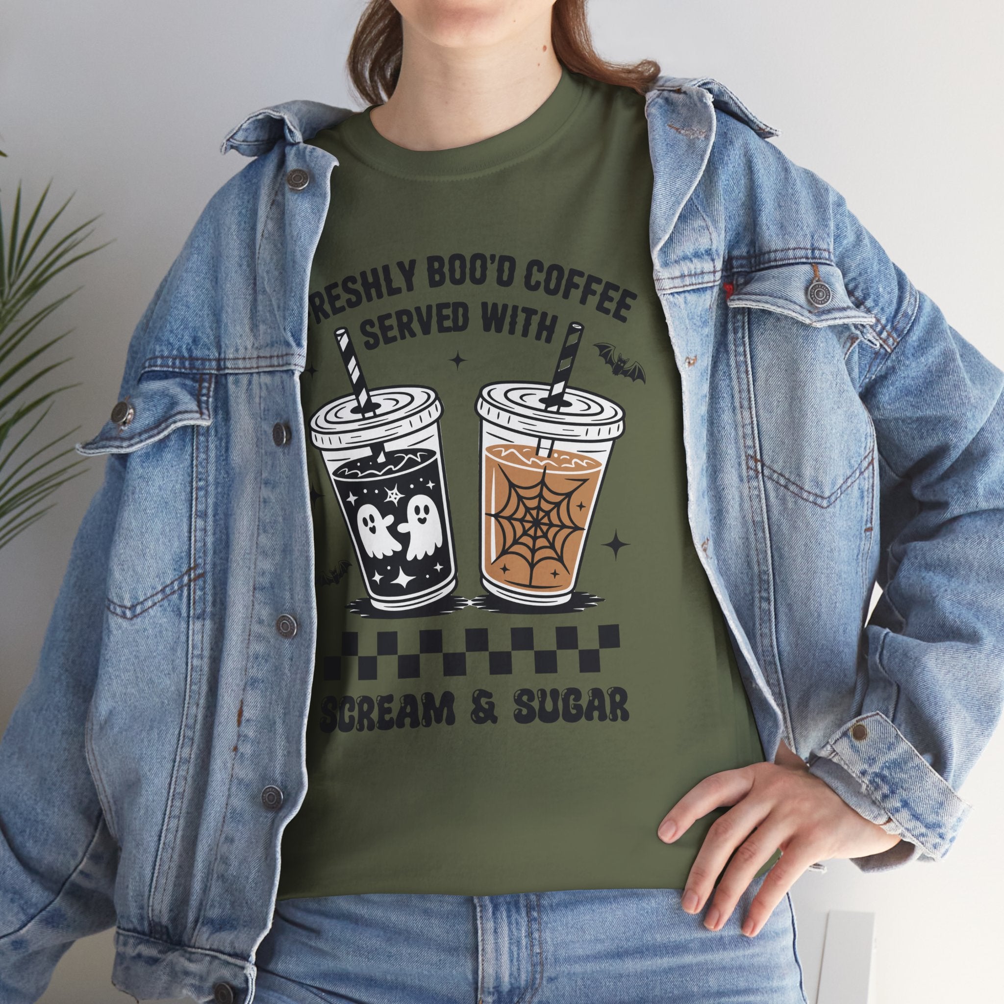 Halloween Iced Coffee Unisex Cotton Tee