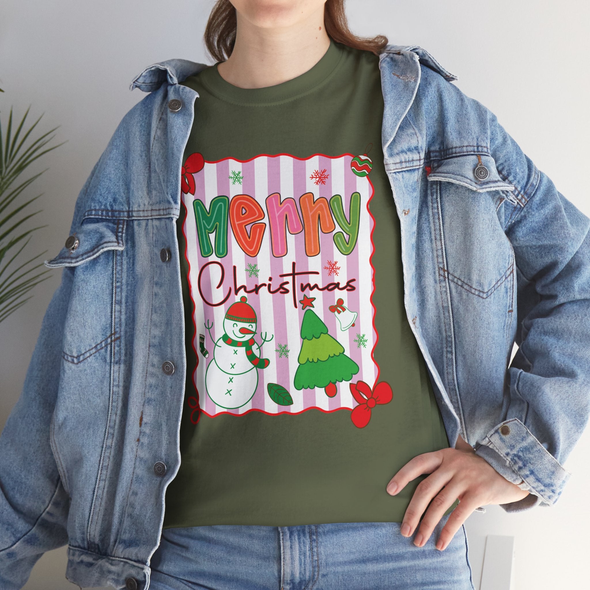 Christmas Snowman Unisex Cotton Tee