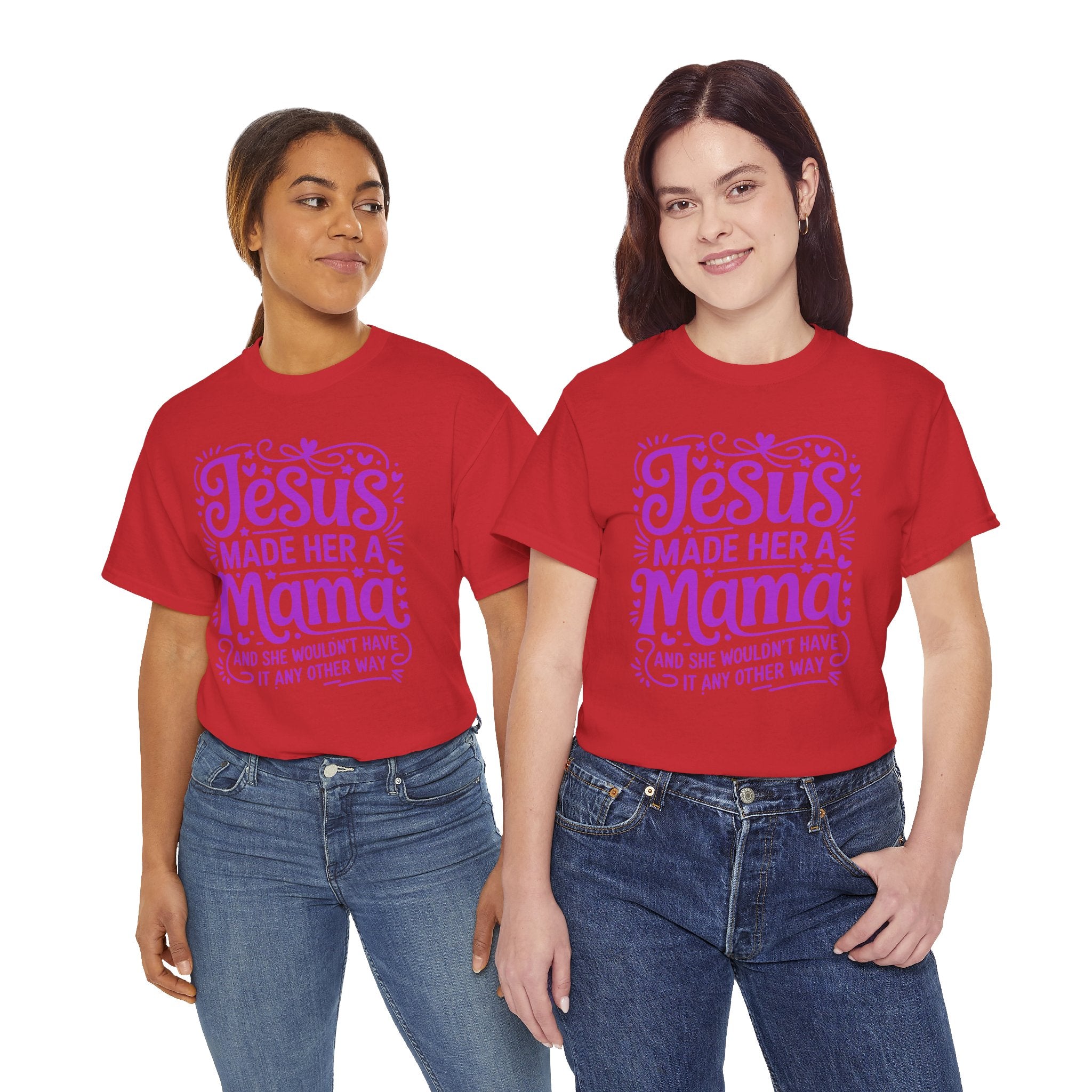 Jesus Made Her a Mama — Christian MamaUnisex Cotton T-Shirt
