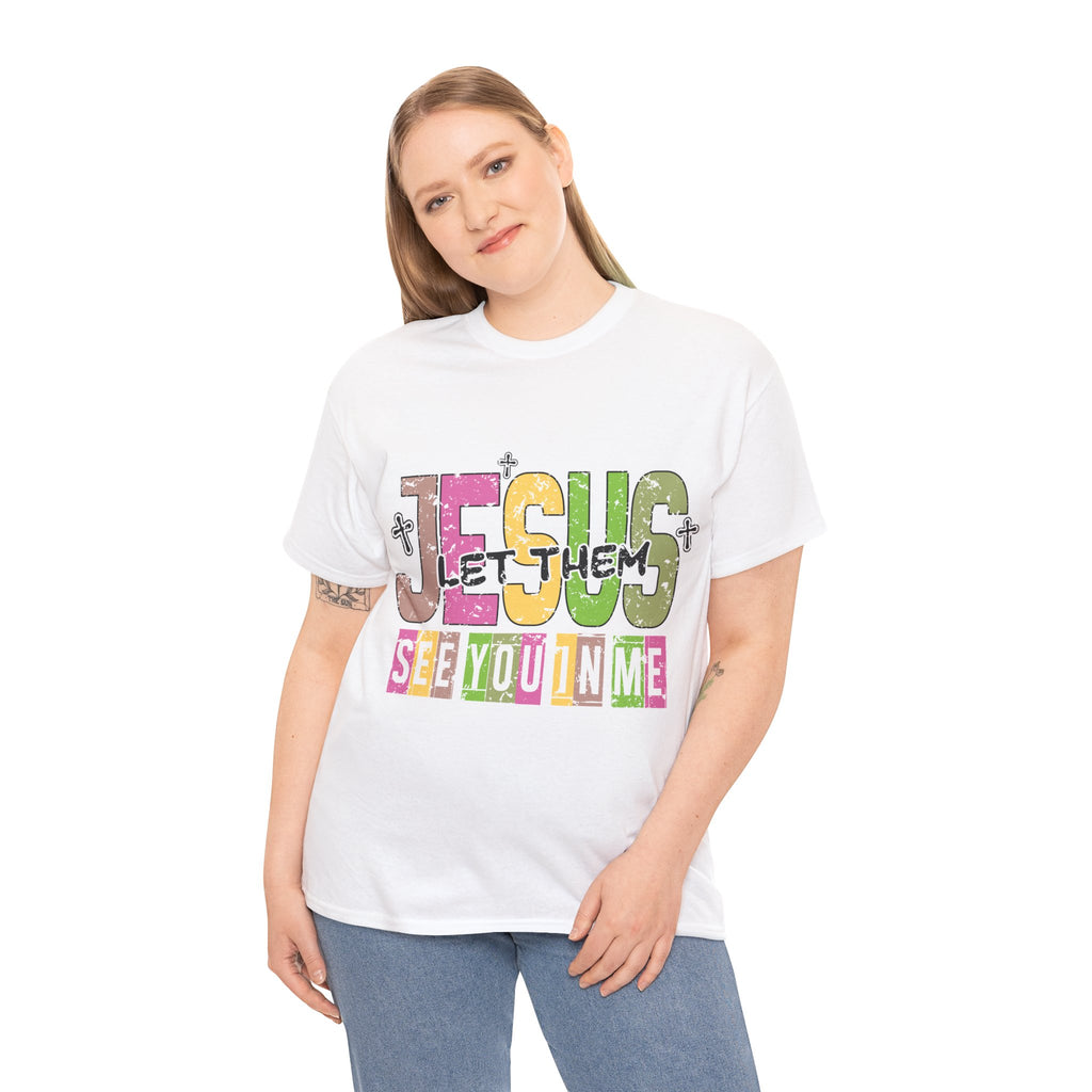 Jesus ‘See You In Me’ Distressed Pastel Unisex Cotton T-Shirt