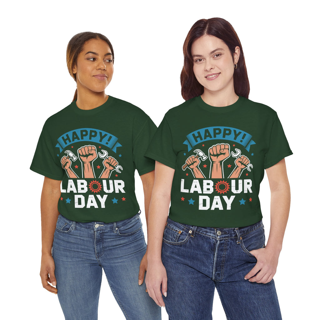 Happy US Labour Day Unisex Heavy Cotton T-Shirt