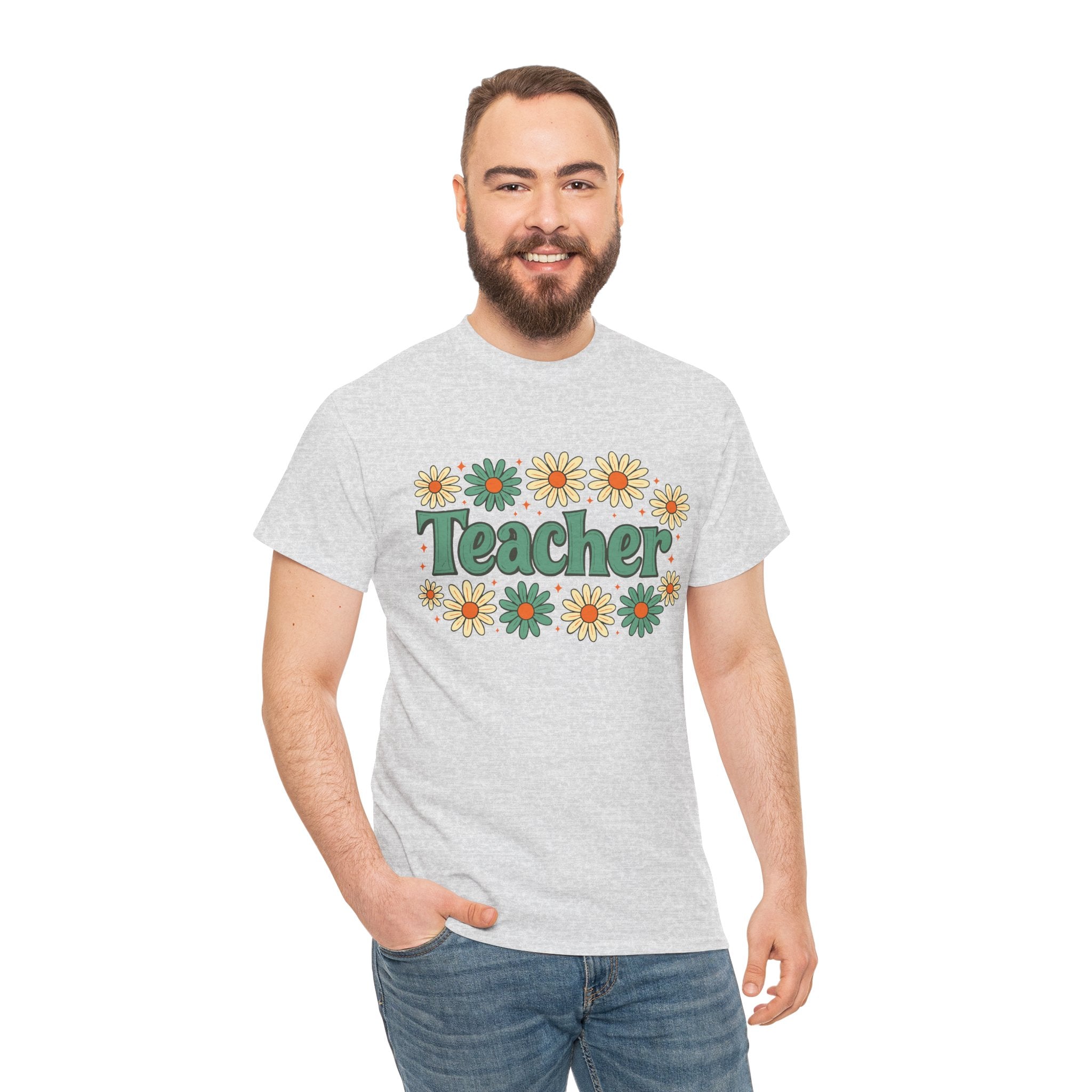 Floral Teacher Tee - Perfect Gift for Educators