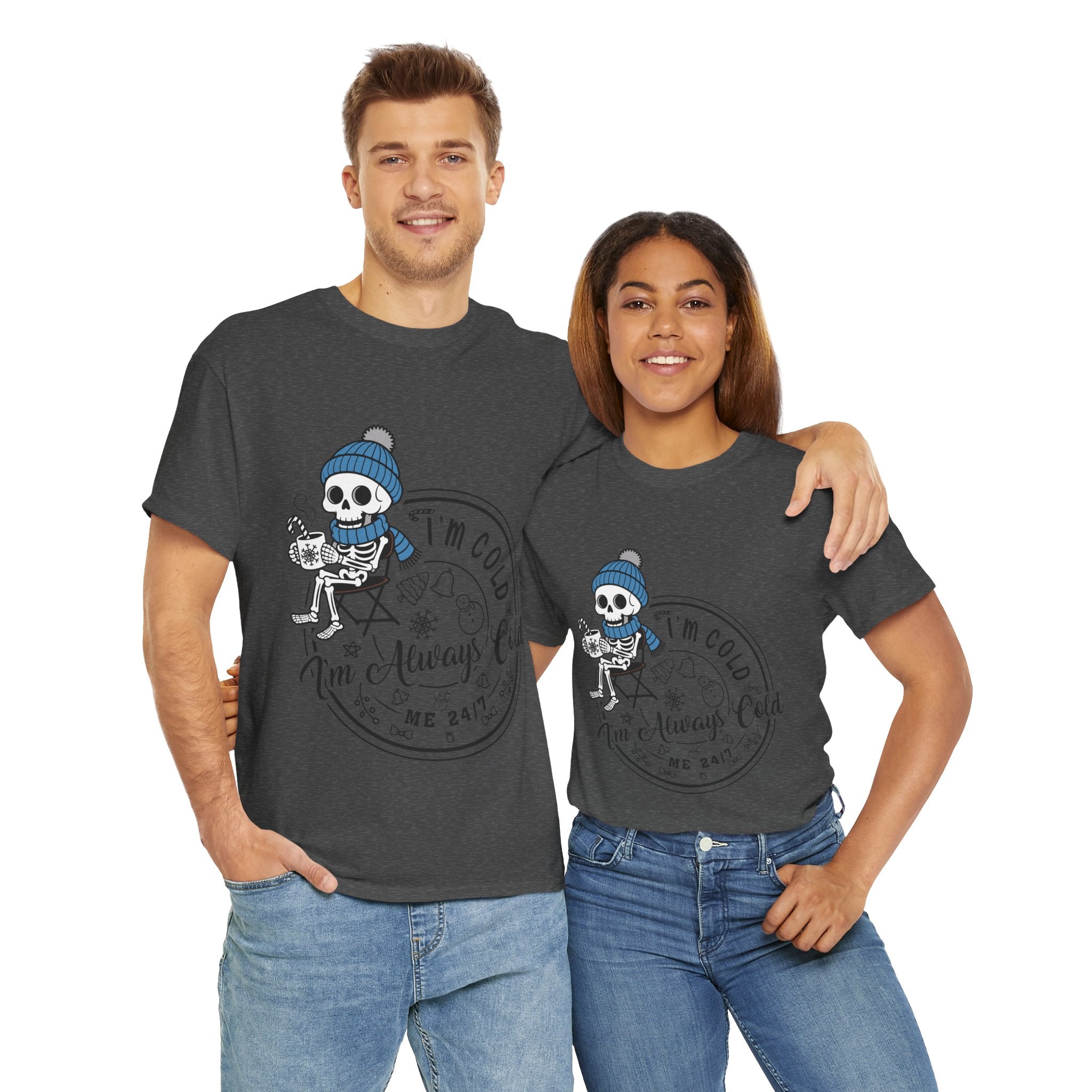 Cozy Skeleton Unisex Cotton Tee