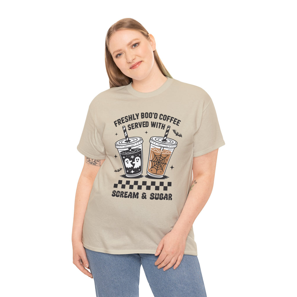 Halloween Iced Coffee Unisex Cotton Tee
