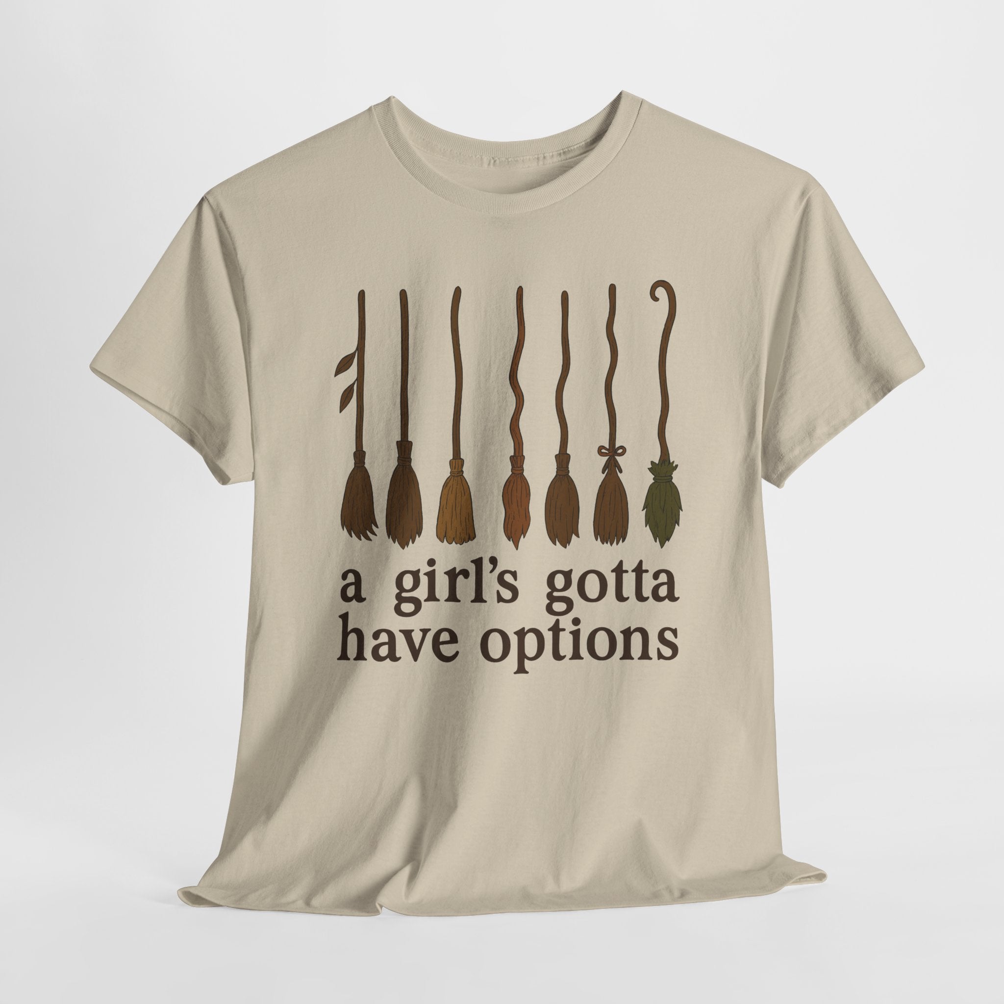 Witch Brooms Options Unisex Cotton Tee