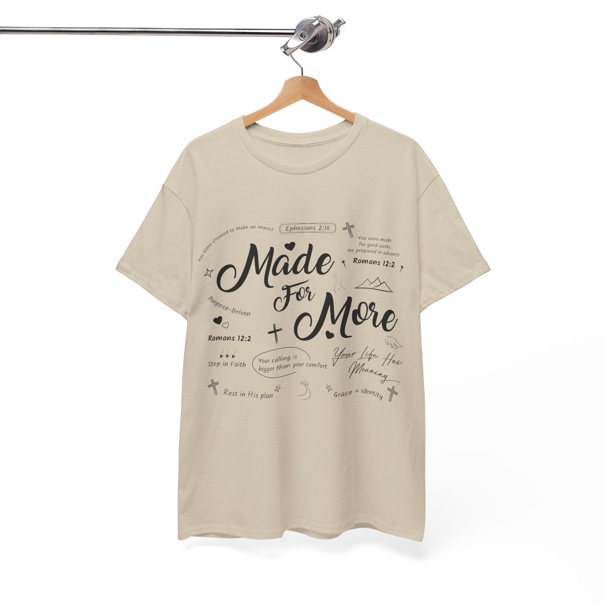 Made For More Faith T-Shirt — Inspirational Bible Verse Unisex Cotton Tee