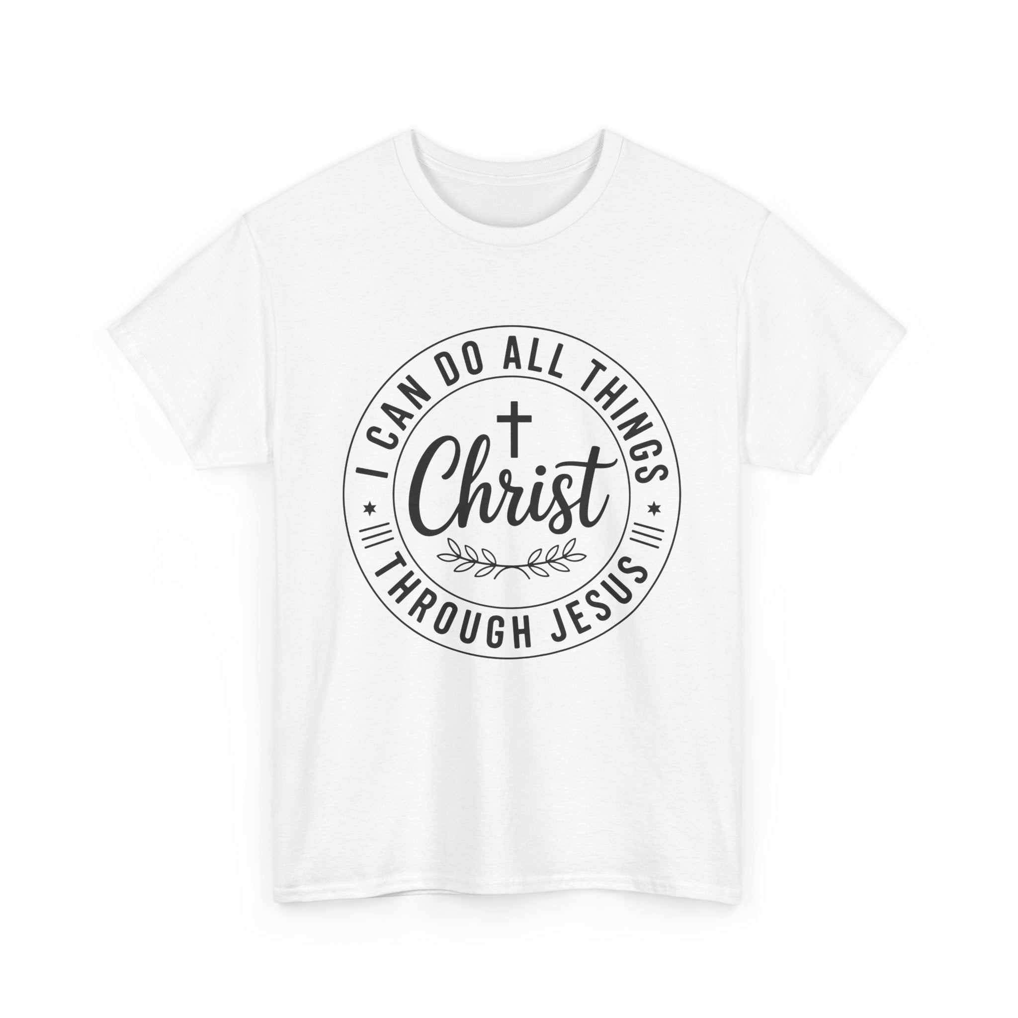 I can do All Things Through Christ Unisex Heavy Cotton Tee