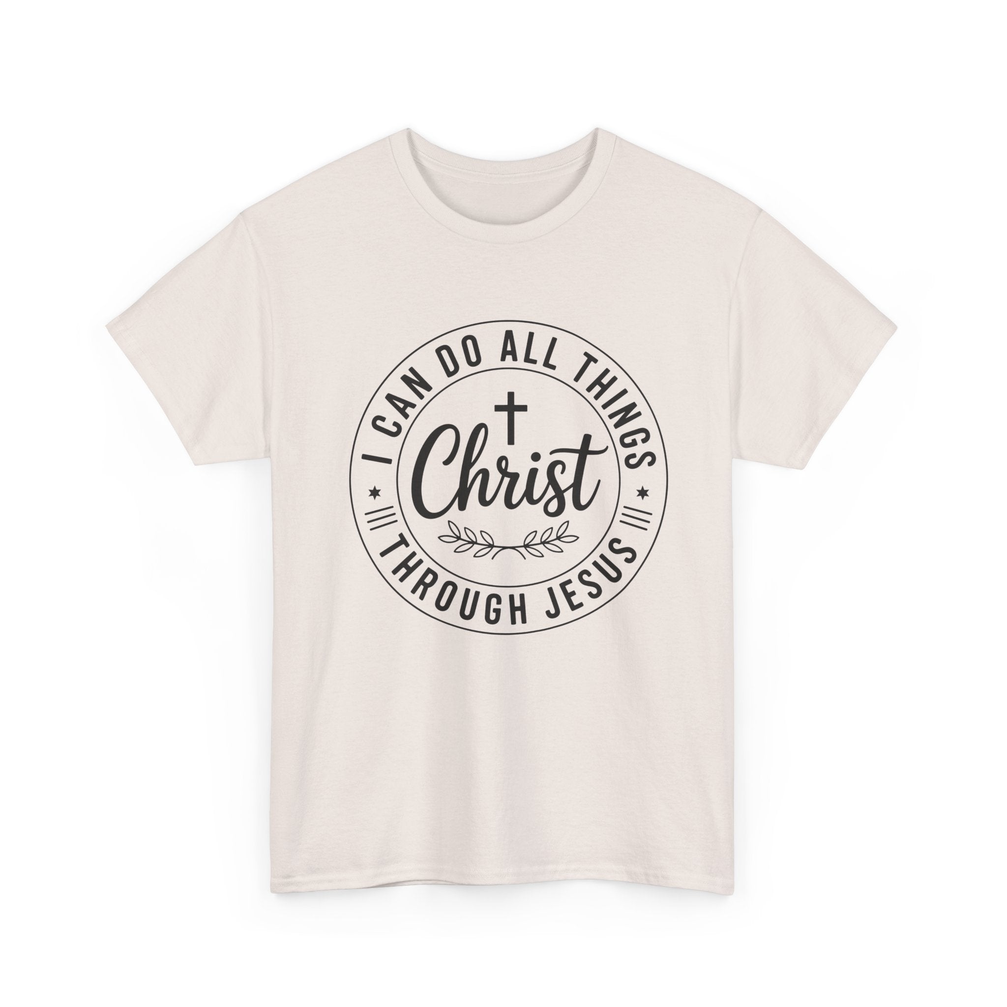 I can do All Things Through Christ Unisex Heavy Cotton Tee