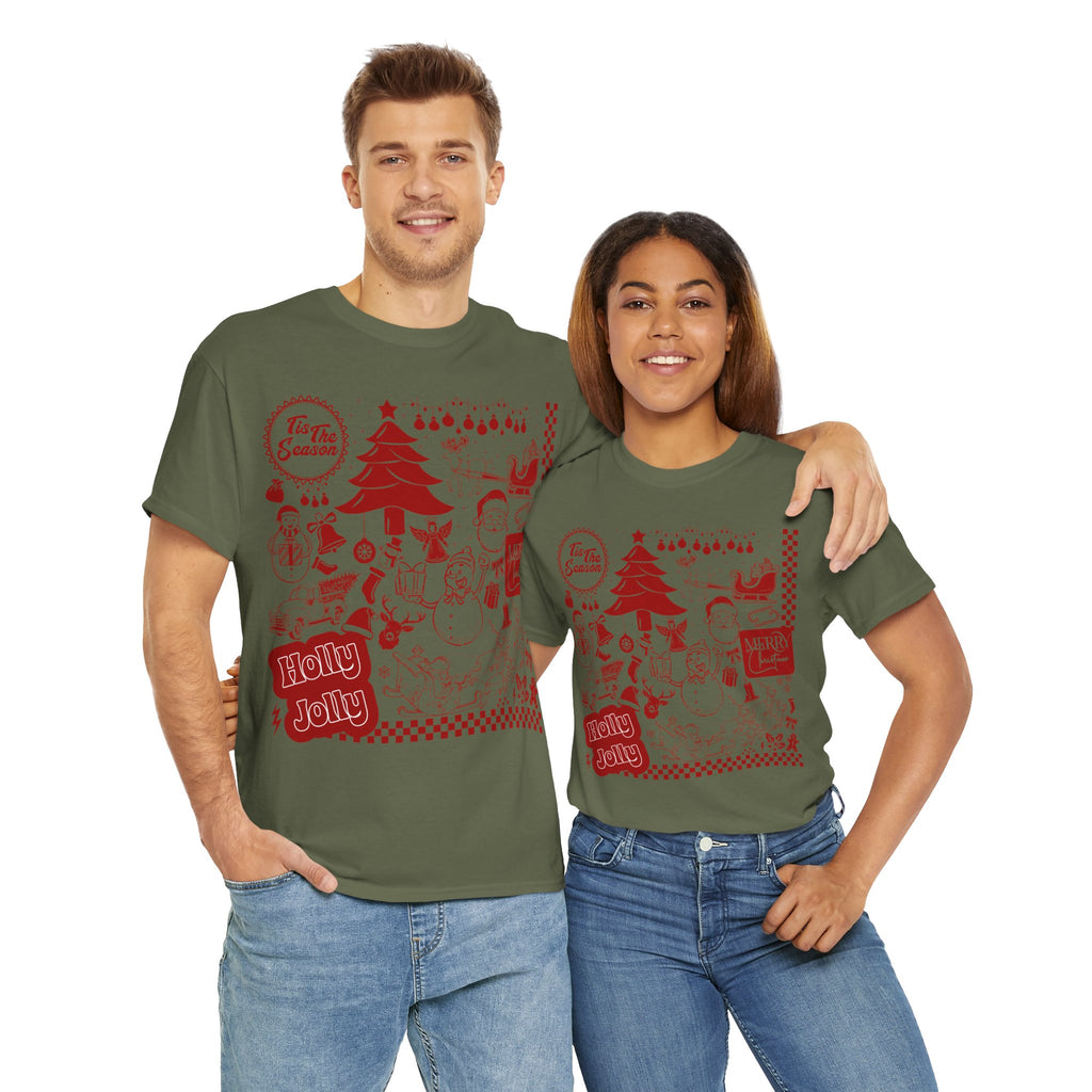 Christmas Festive Unisex Cotton T-shirt