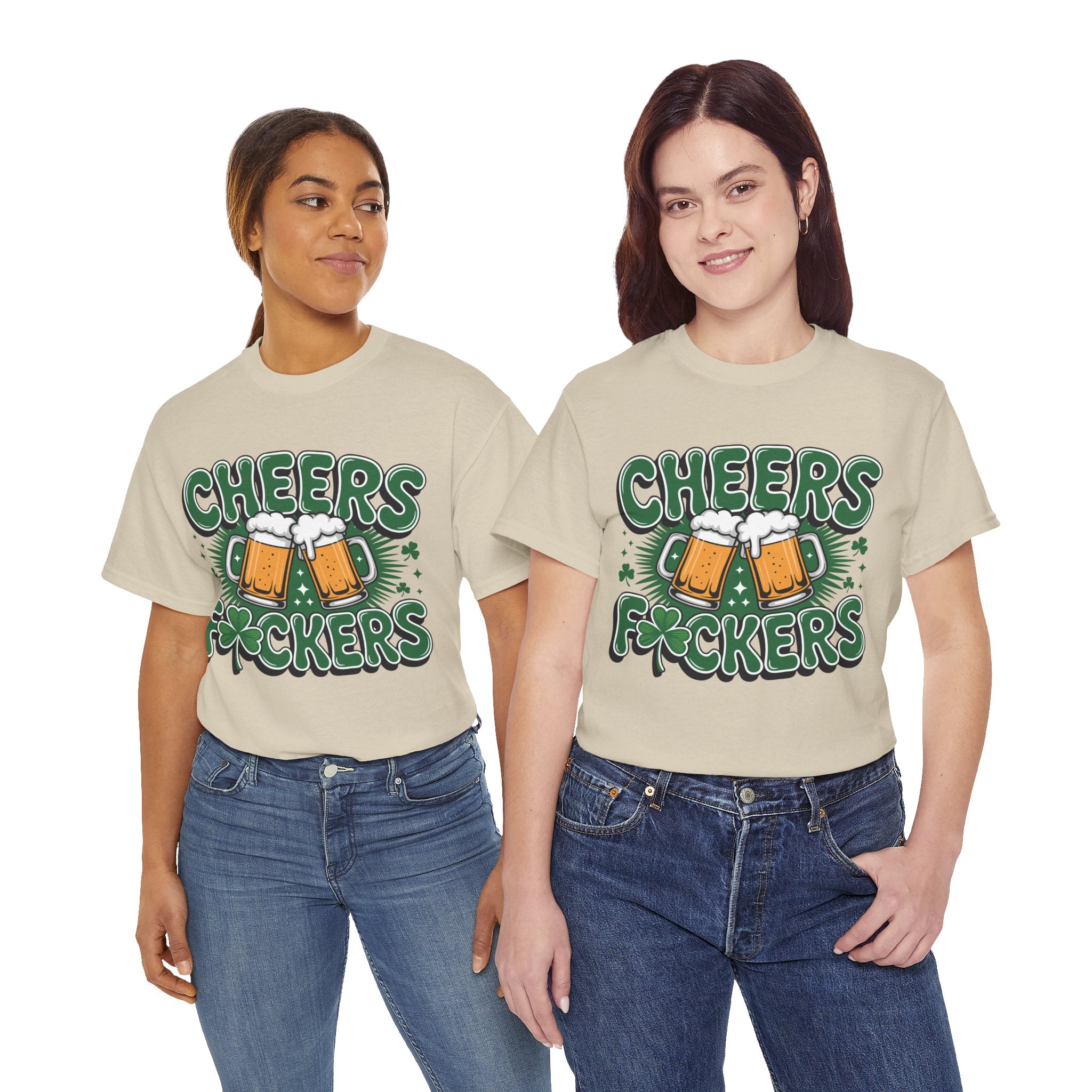 Cheers Fockers Beer Clinking Mugs Unisex Cotton T-Shirt