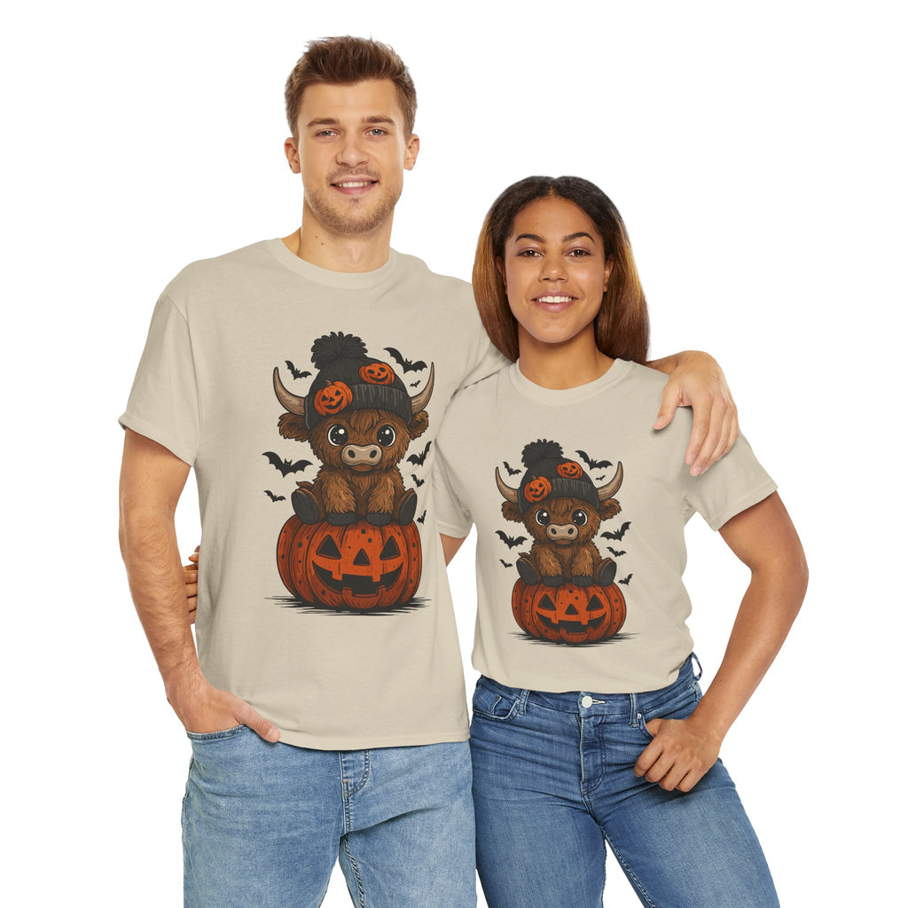 Halloween Cow Unisex Cotton Tshirt
