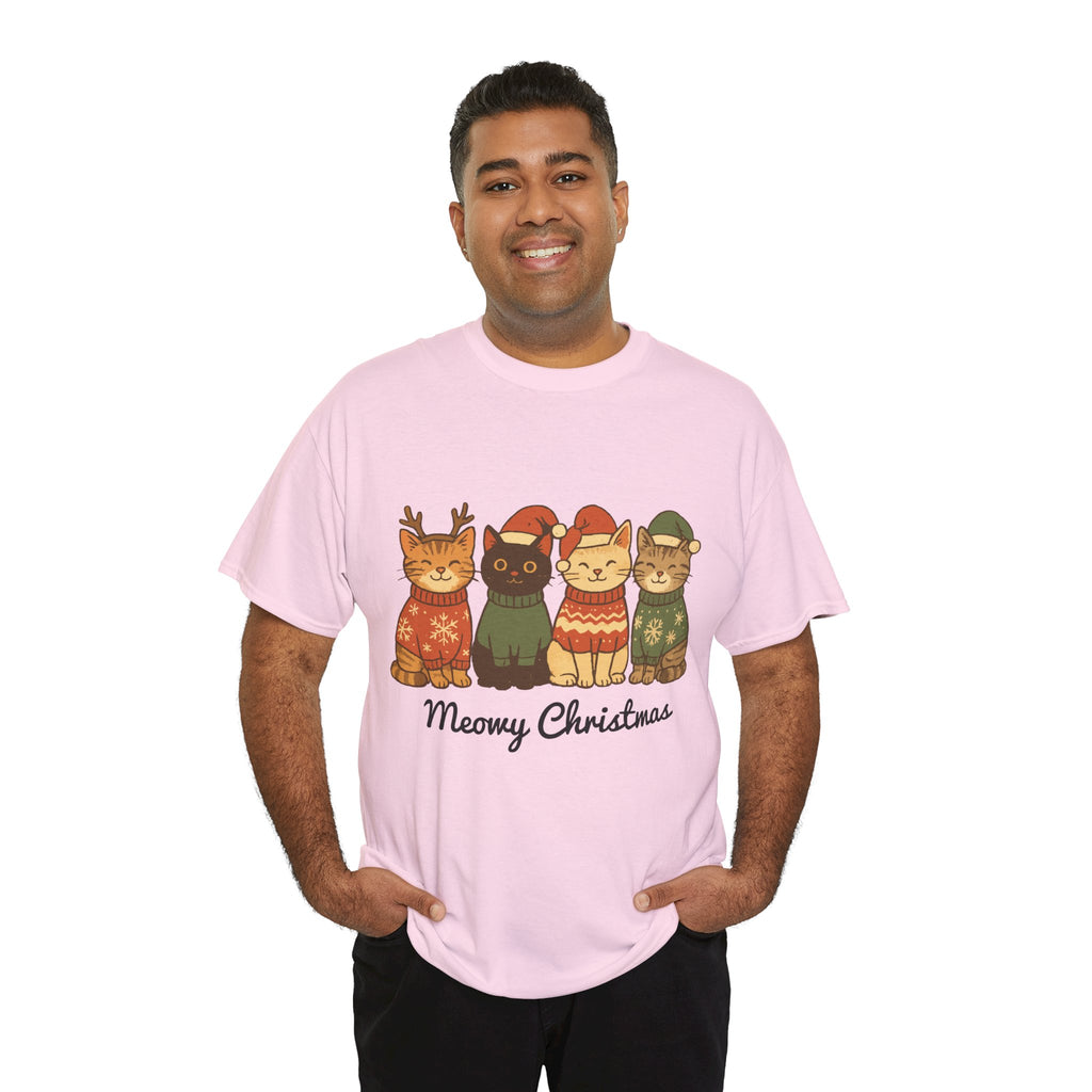 Christmas Cats Unisex Cotton Tee