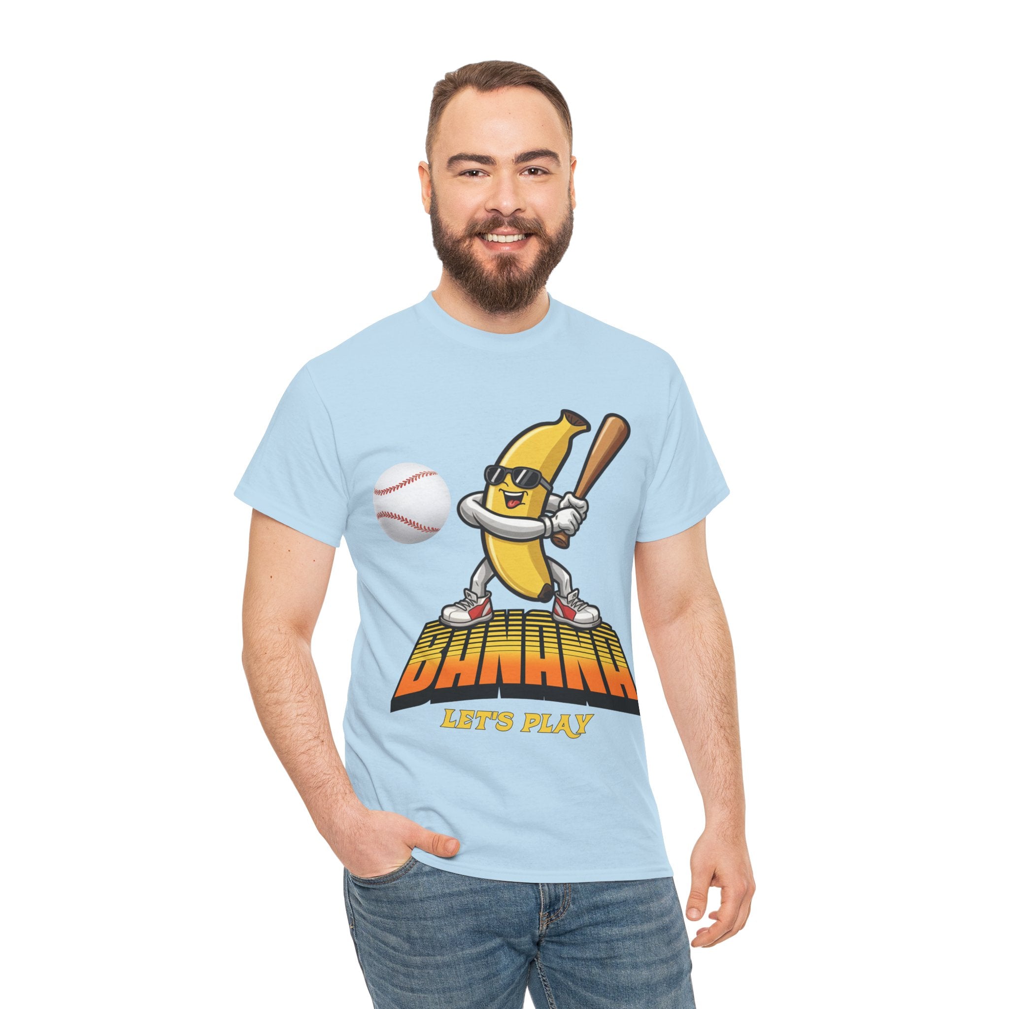 Banana Playing Baseball Tee