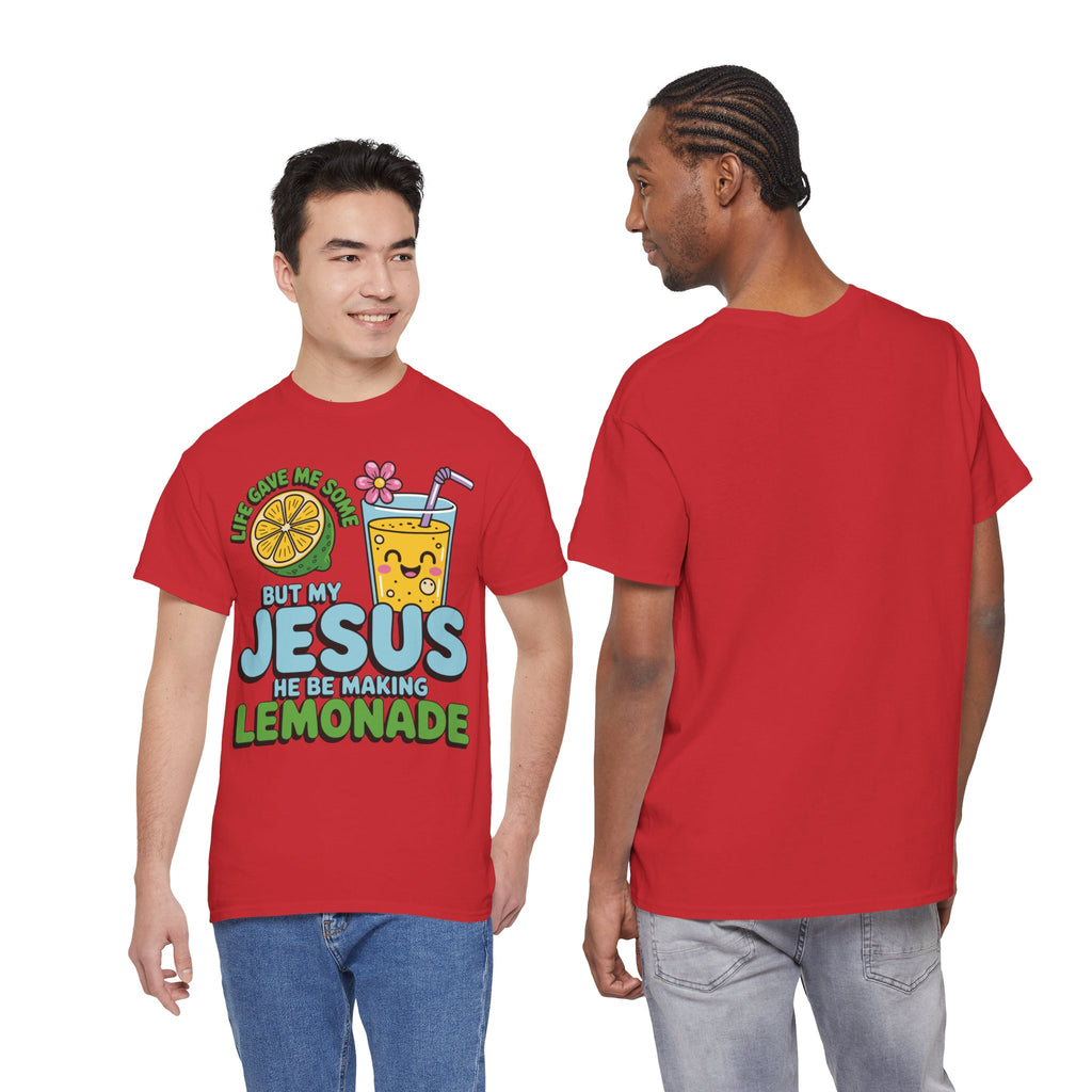 Christian Lemonade T‑Shirt — "Life Gave Me Some Lemons, My Jesus Makes Lemonade"Unisex Cotton Tee
