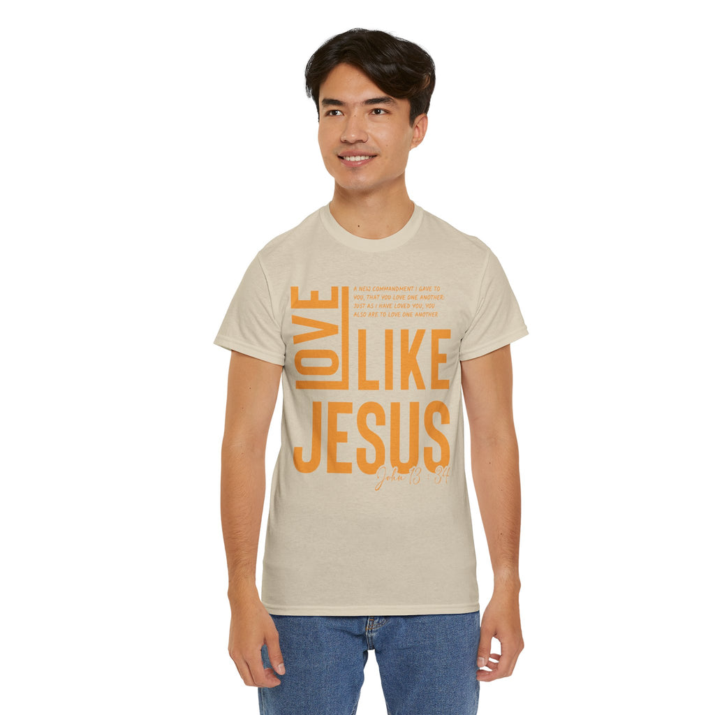 Love Like Jesus T-Shirt — John 13:34 Christian Unisex Cotton Tee