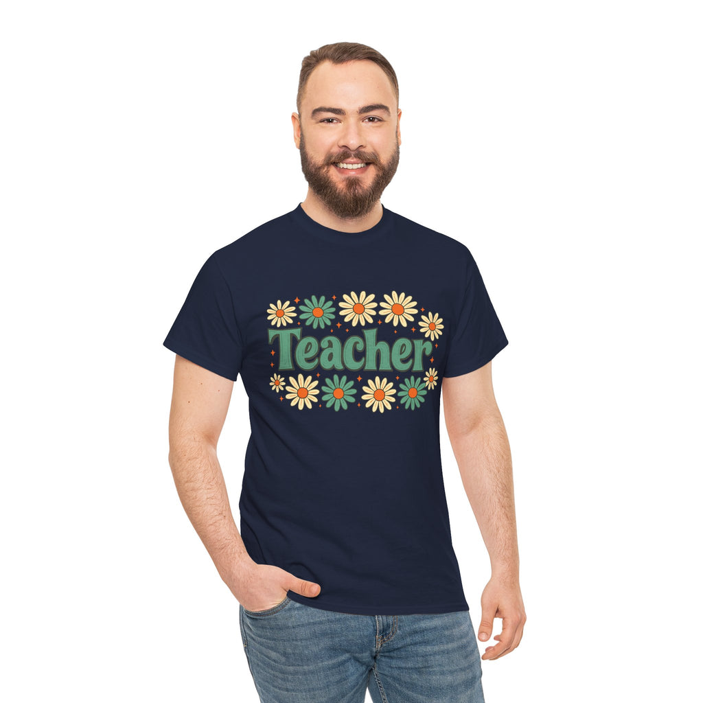 Floral Teacher Tee - Perfect Gift for Educators