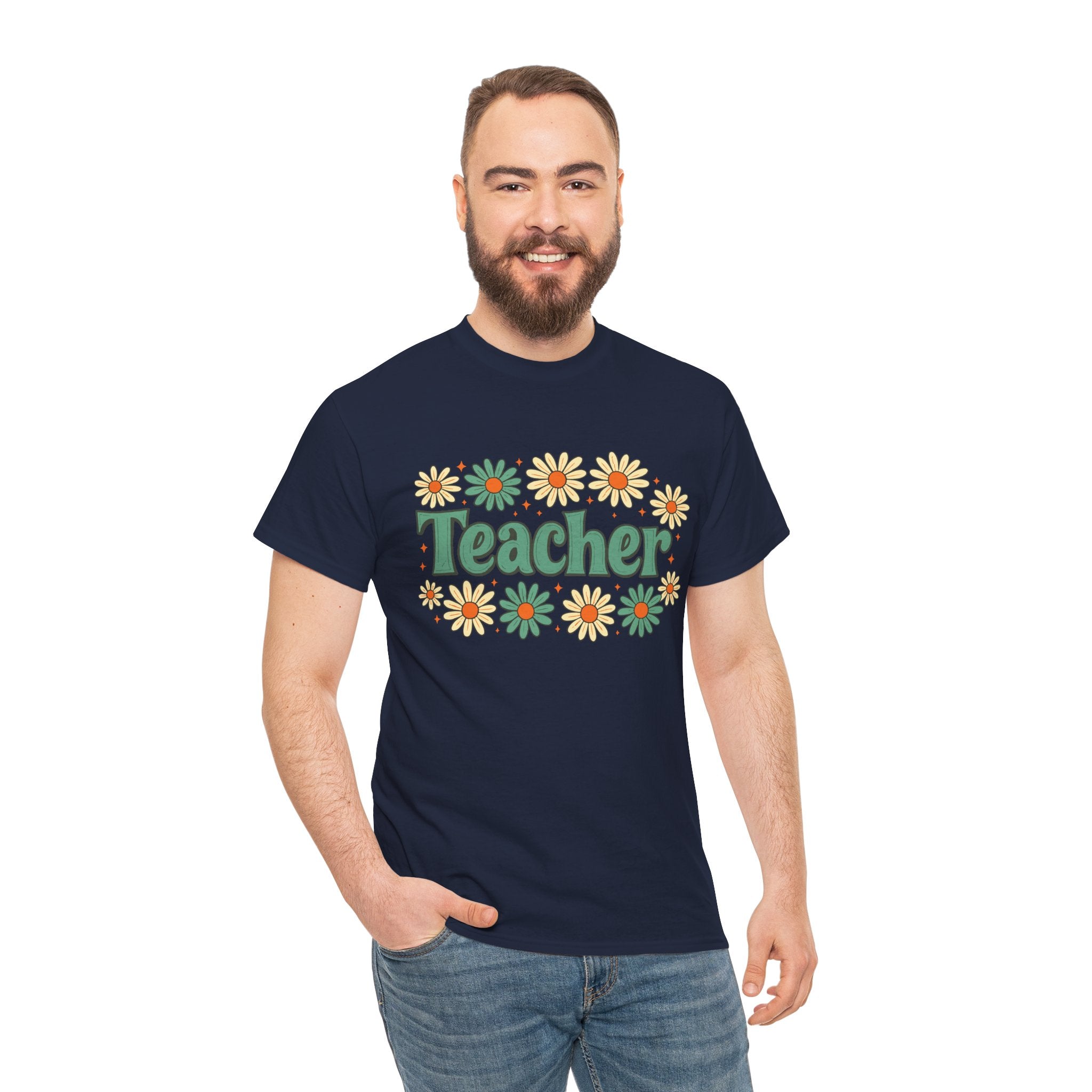 Floral Teacher Tee - Perfect Gift for Educators