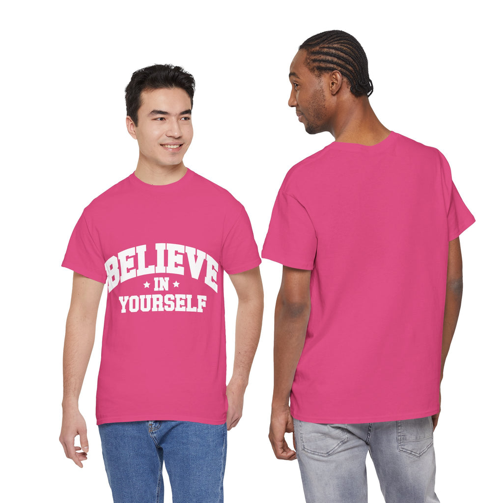 Believe in Yourself Varsity Unisex Cotton Tee