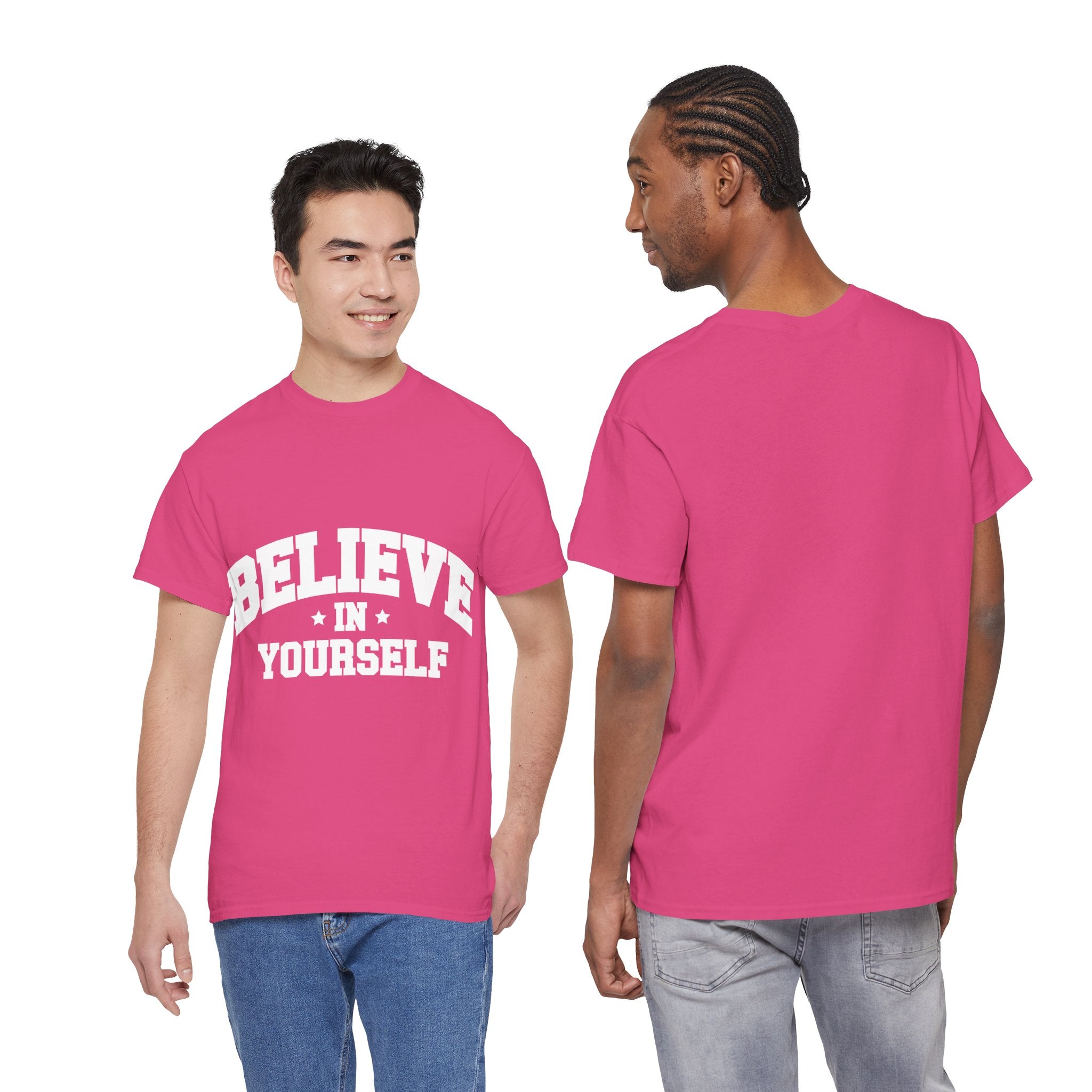 Believe in Yourself Varsity Unisex Cotton Tee