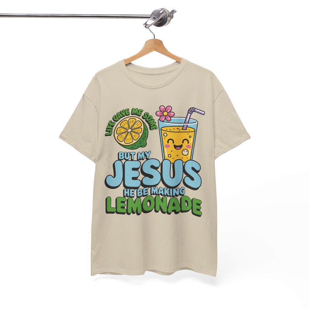 Christian Lemonade T‑Shirt — "Life Gave Me Some Lemons, My Jesus Makes Lemonade"Unisex Cotton Tee