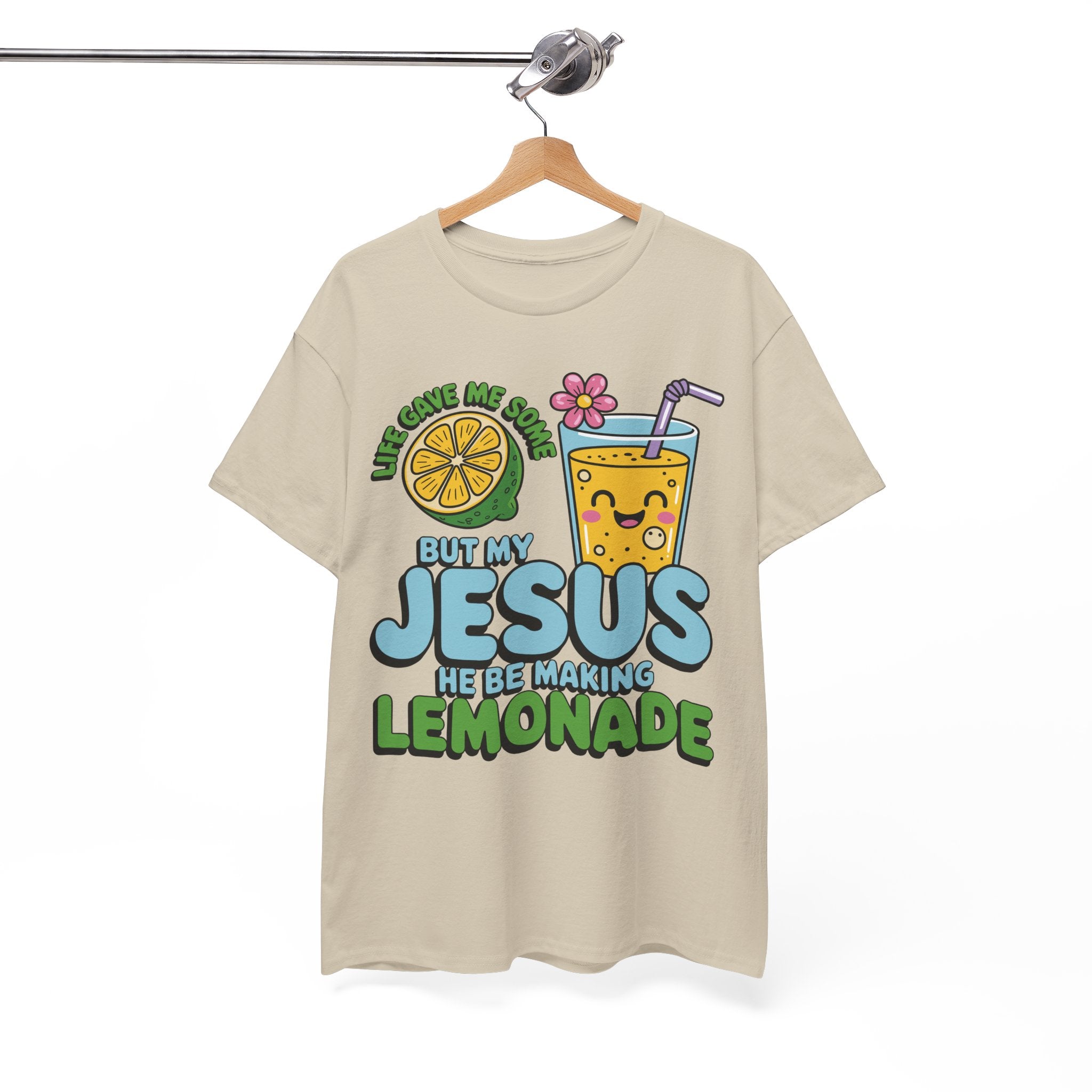 Christian Lemonade T‑Shirt — "Life Gave Me Some Lemons, My Jesus Makes Lemonade"Unisex Cotton Tee