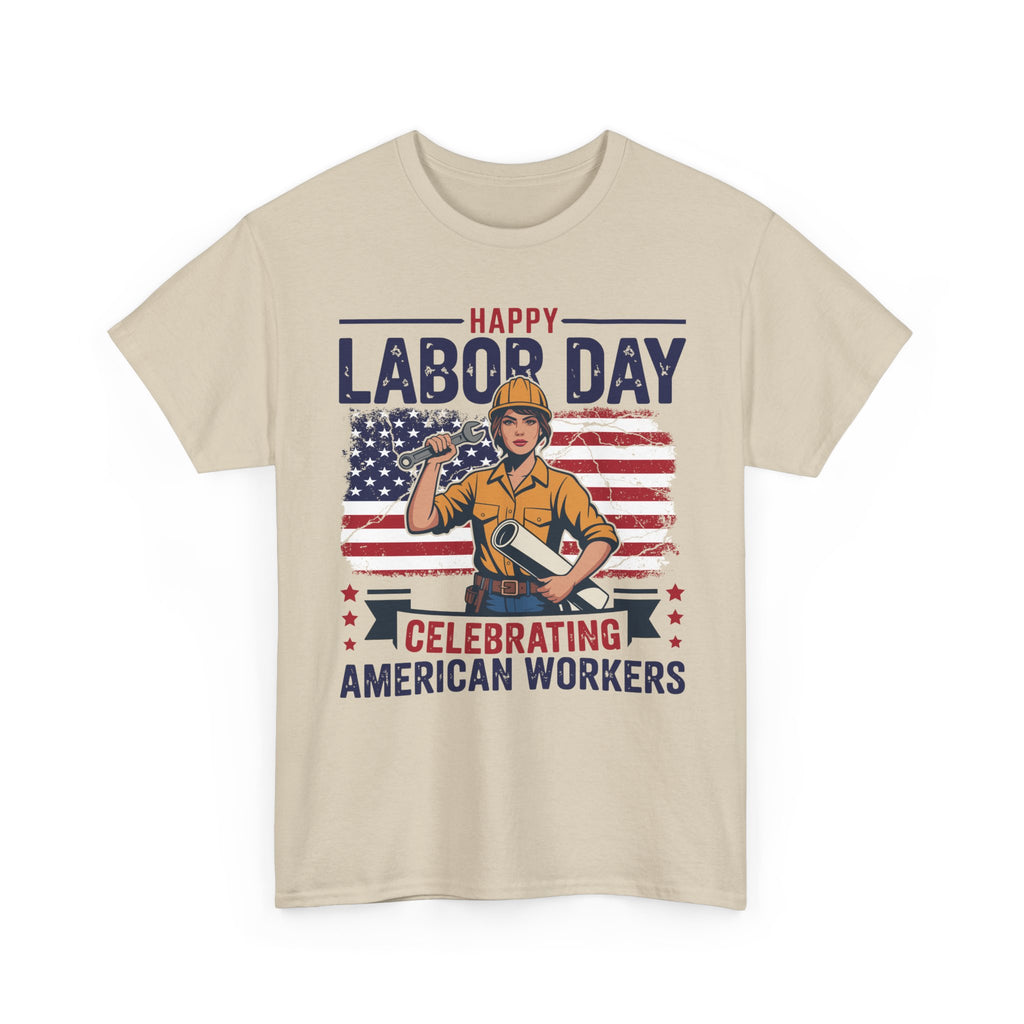 Happy US Labour Day T-Shirt - Unisex Heavy Cotton Tee