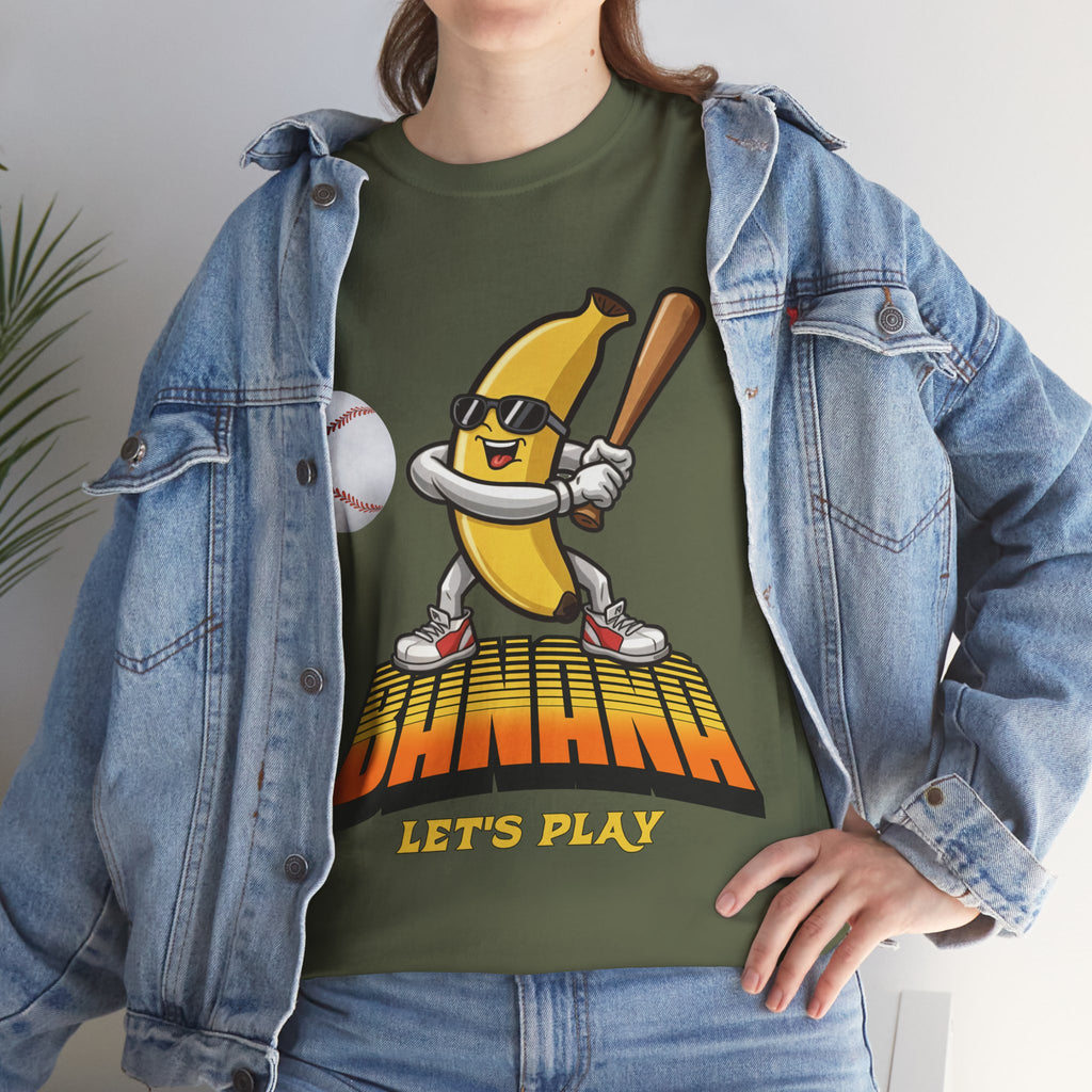 Banana Playing Baseball Tee