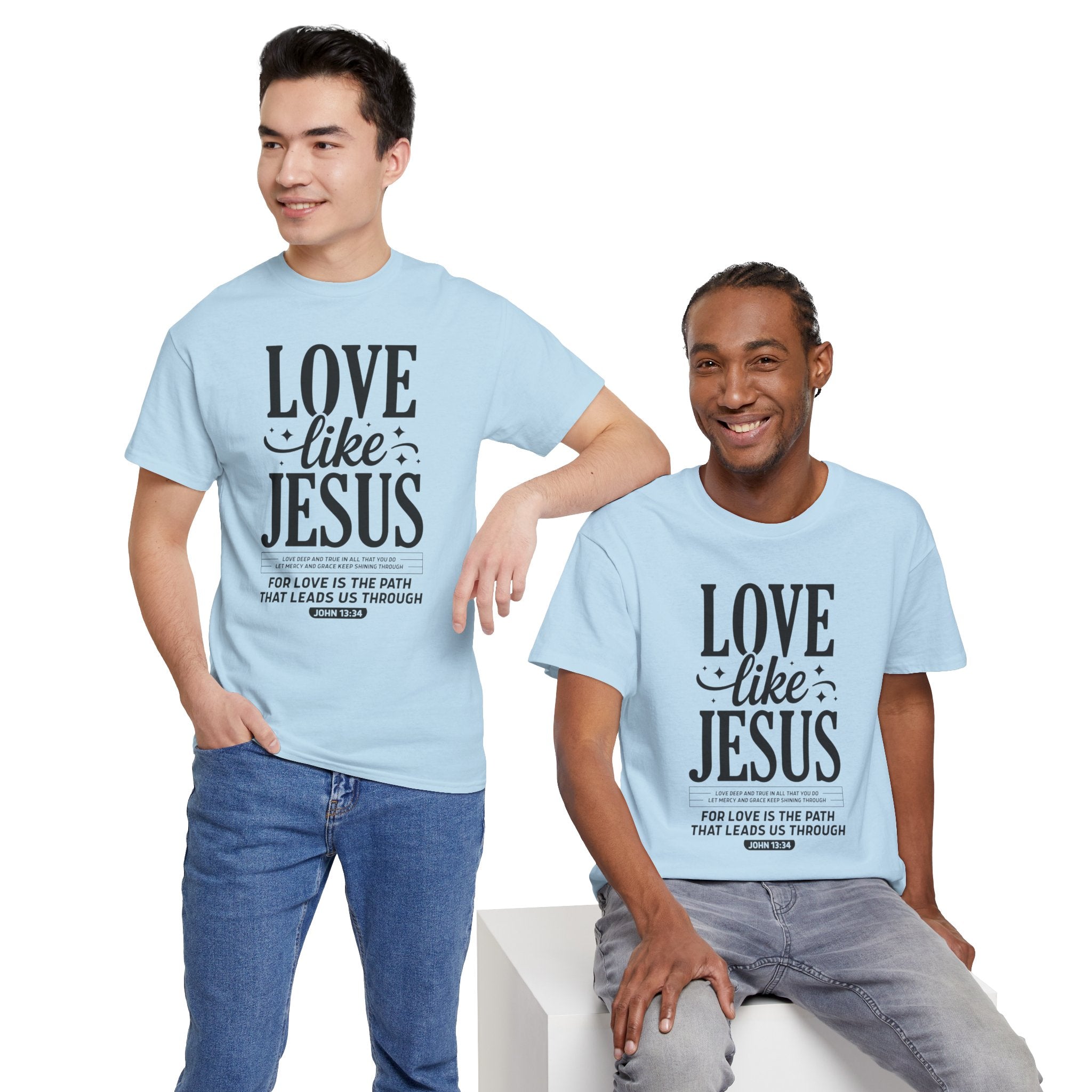 Love Like Jesus Tee — John 13:34 Faith-Inspired Christian Unisex Cotton T-Shirt