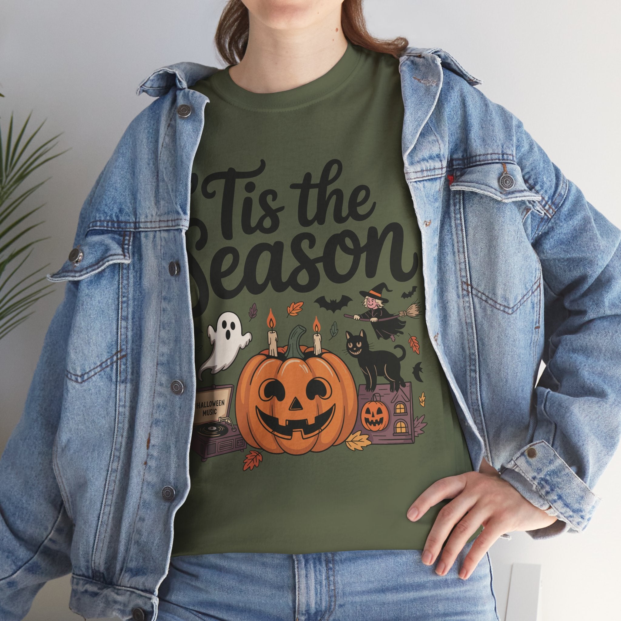 Holiday Season Unisex Cotton T-Shirt - Tis the Season Design