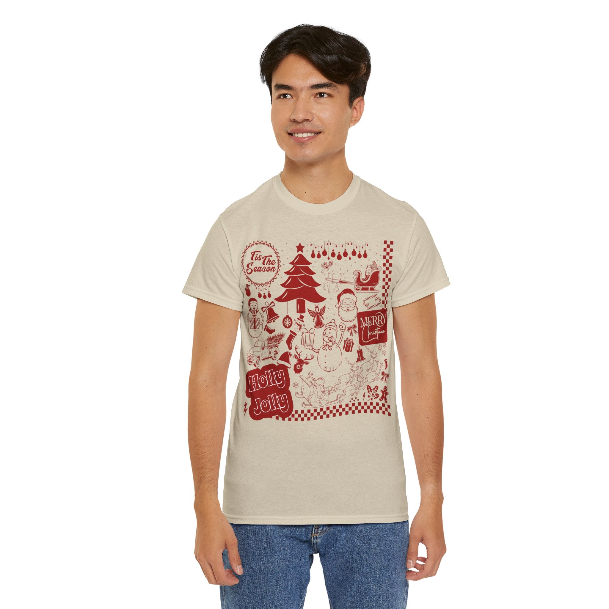 Christmas Festive Unisex Cotton T-shirt