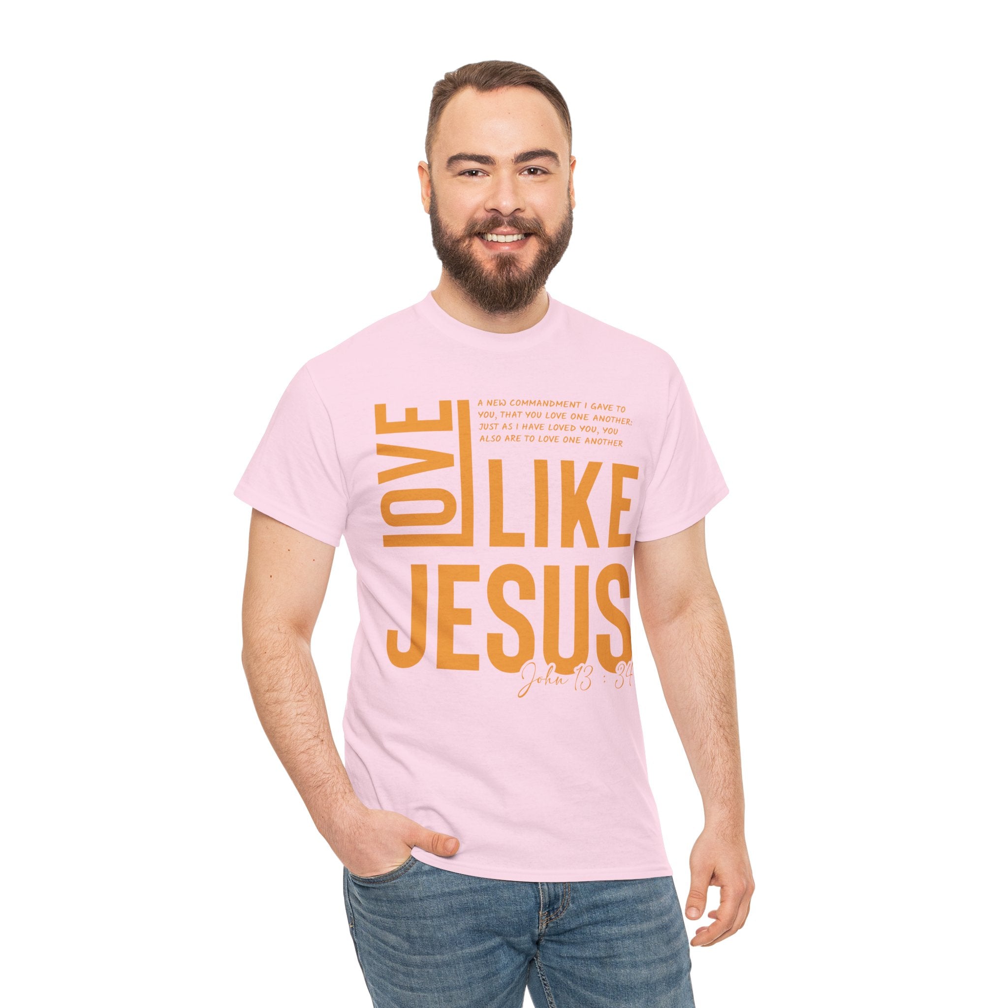 Love Like Jesus T-Shirt — John 13:34 Christian Unisex Cotton Tee