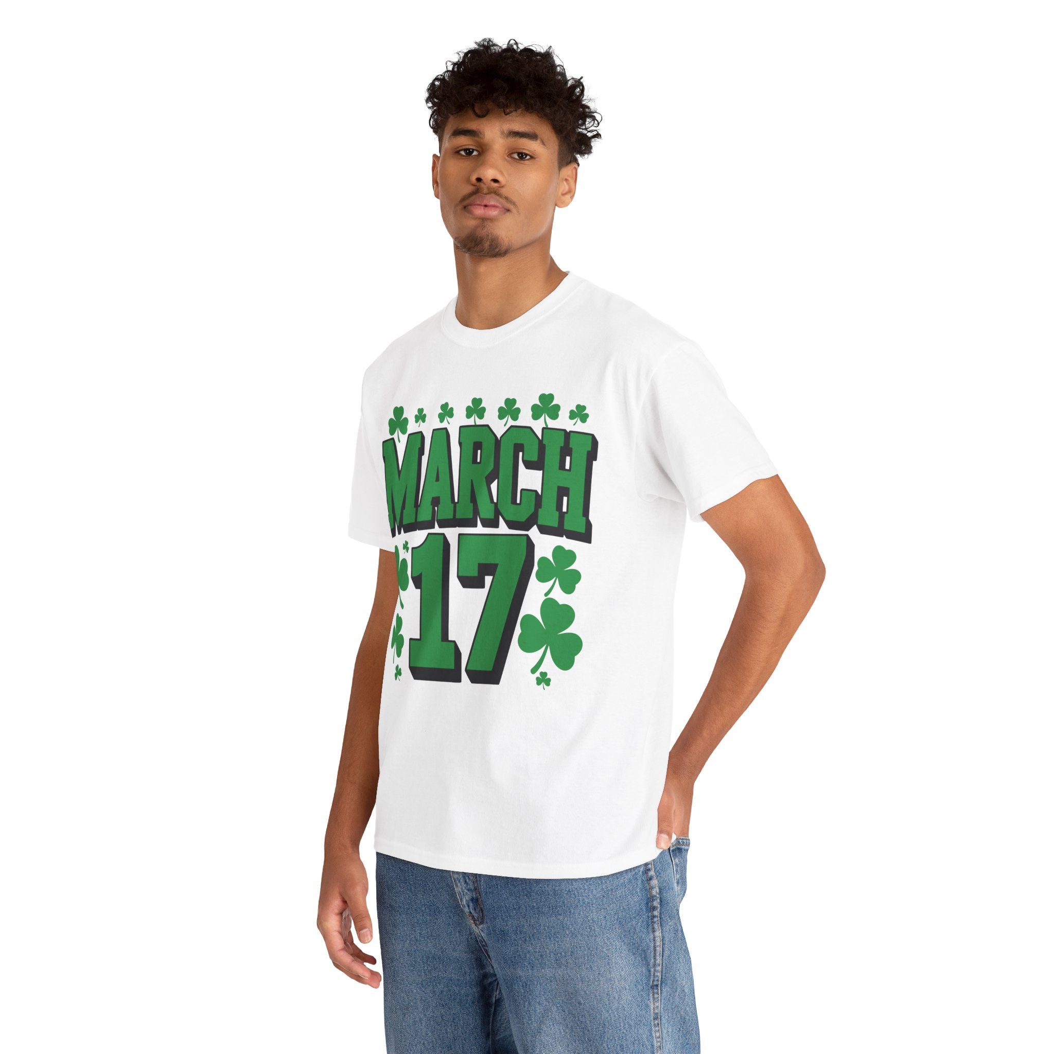 St. Patrick’s Day March 17 Shamrock Unisex Cotton T‑Shirt