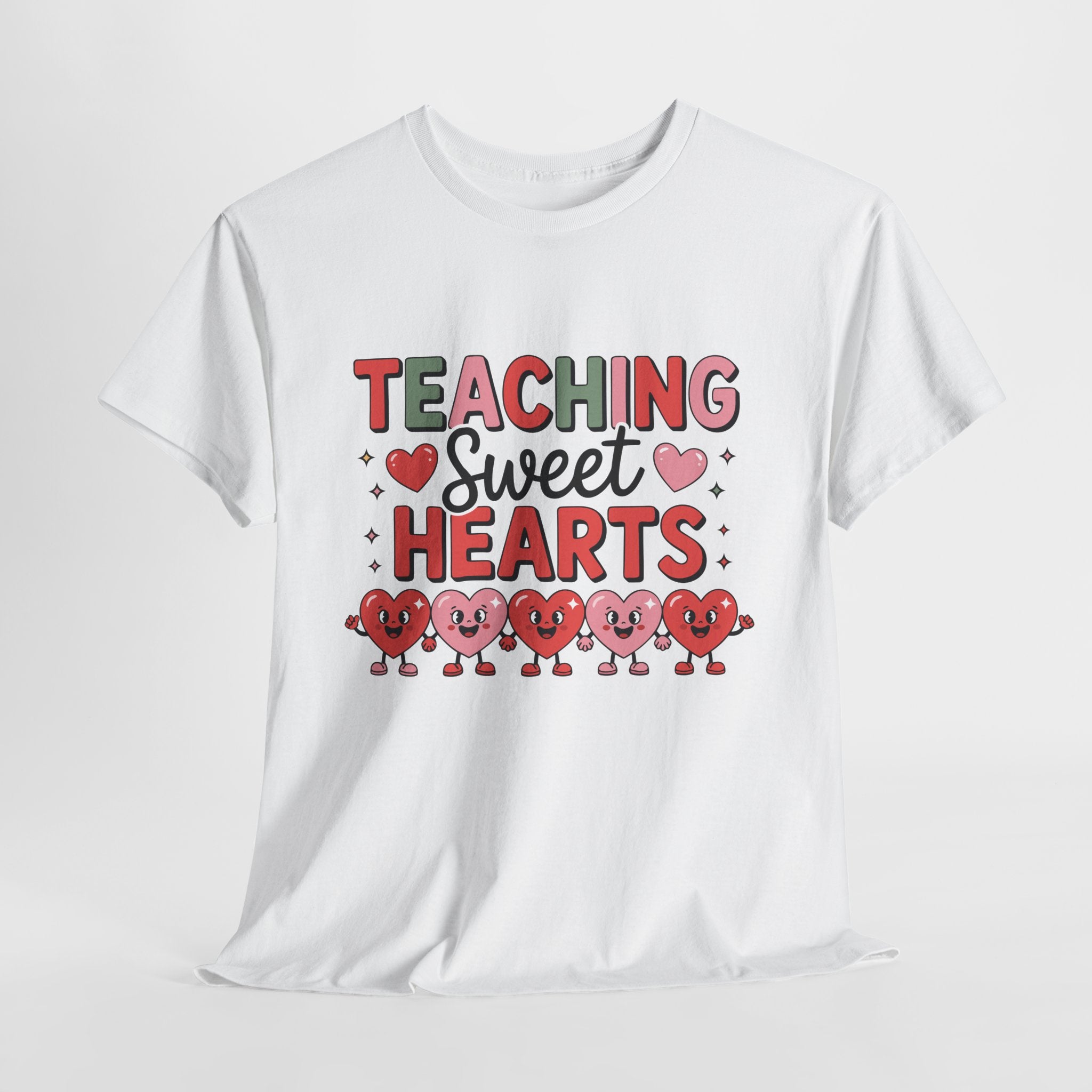 Teaching Sweet Hearts Valentine Teacher Unisex Cotton T-Shirt