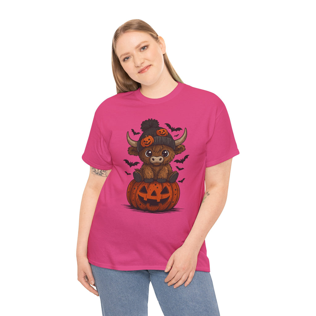 Halloween Cow Unisex Cotton Tshirt