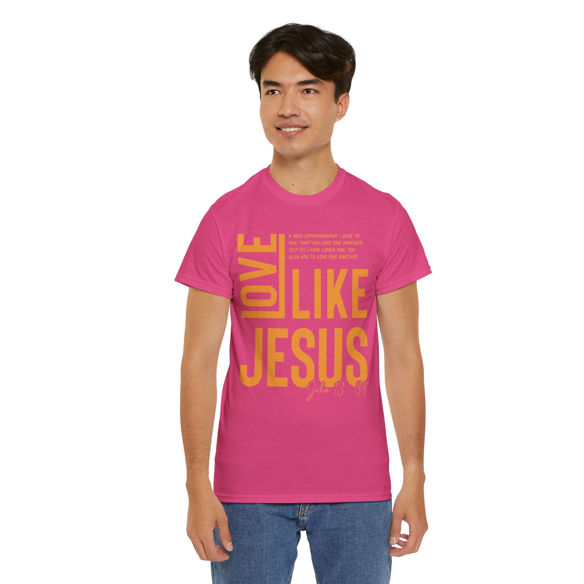 Love Like Jesus T-Shirt — John 13:34 Christian Unisex Cotton Tee