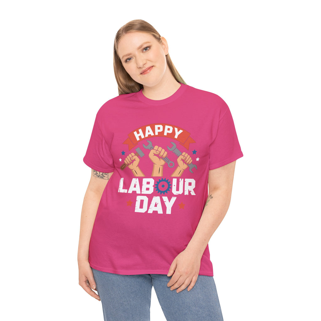 Happy US Labour Day Unisex Heavy Cotton T-Shirt