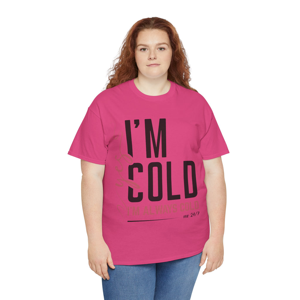 Pink Script Minimalist Unisex Cotton Tee