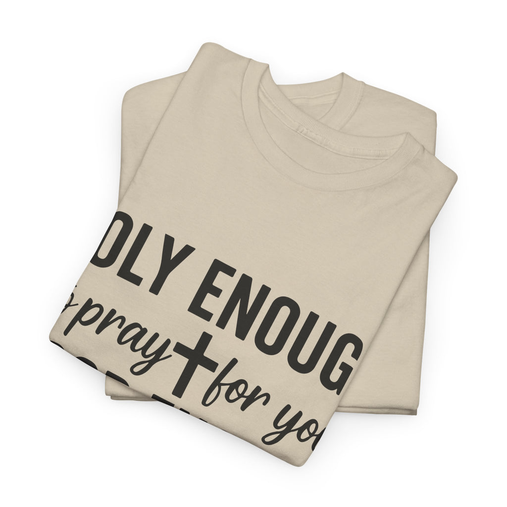 Holy Enough Christian T‑Shirt — Modern Hand‑Lettered Faith Unisex CottonTee