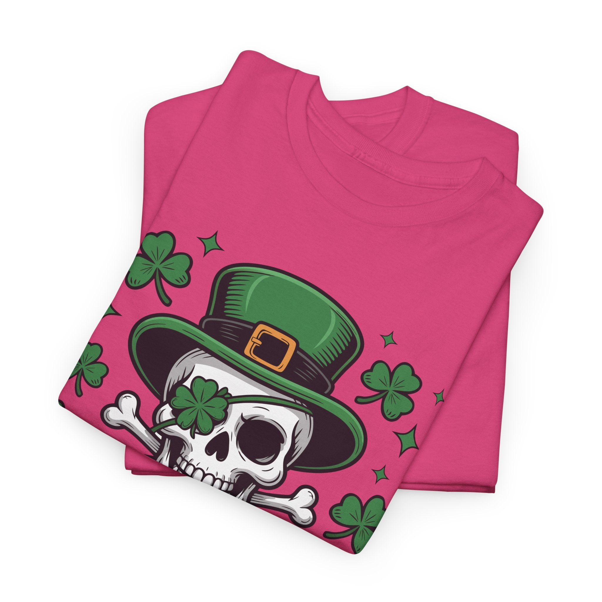 Let the Shenanigans Begin — Leprechaun Skull Unisex Cotton T-Shirt