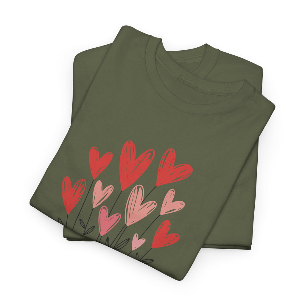 Christian Valentine T-Shirt — "Love Never Fails" (1 Corinthians 13:8) Unisex Cotton Tee