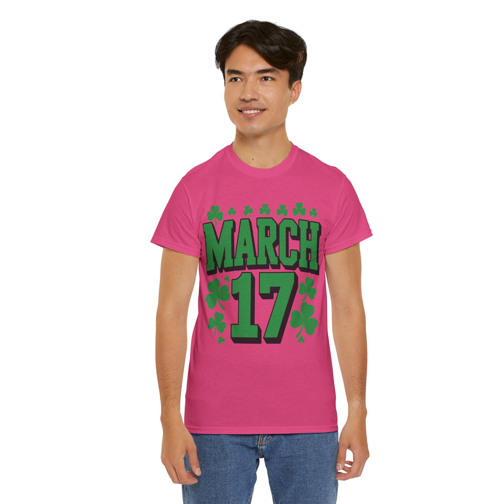 St. Patrick’s Day March 17 Shamrock Unisex Cotton T‑Shirt