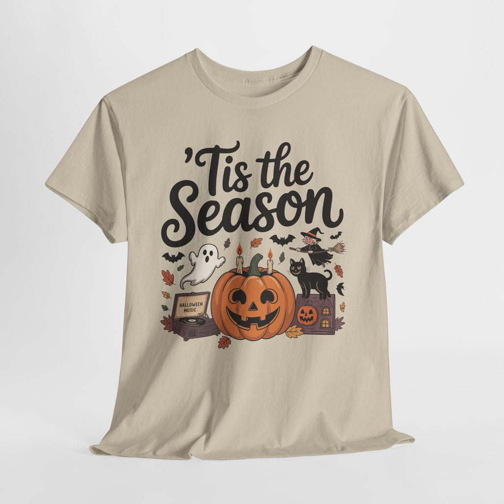 Holiday Season Unisex Cotton T-Shirt - Tis the Season Design