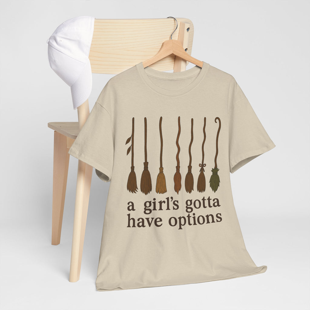 Witch Brooms Options Unisex Cotton Tee