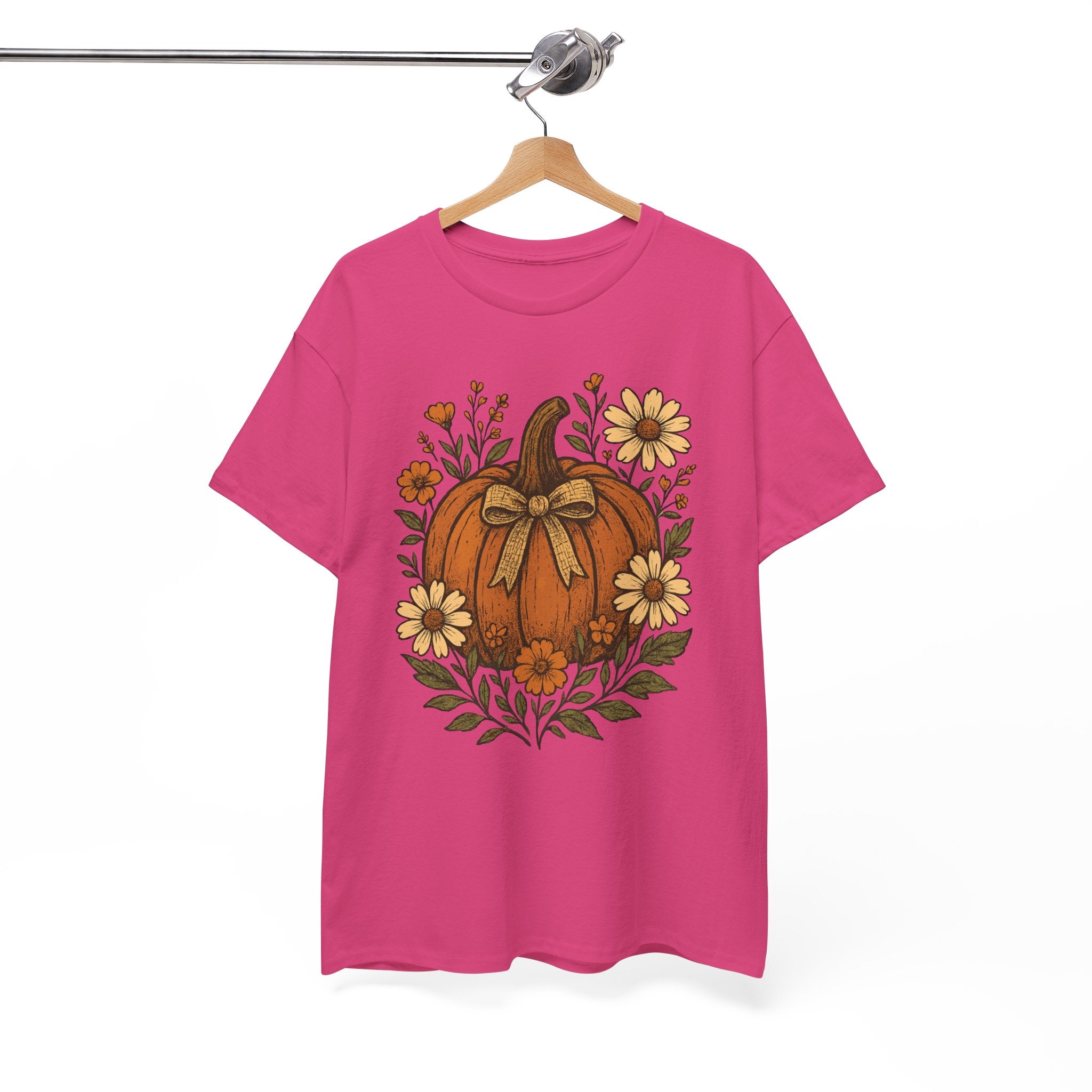 Pumpkin Daisy Unisex Cotton Tee